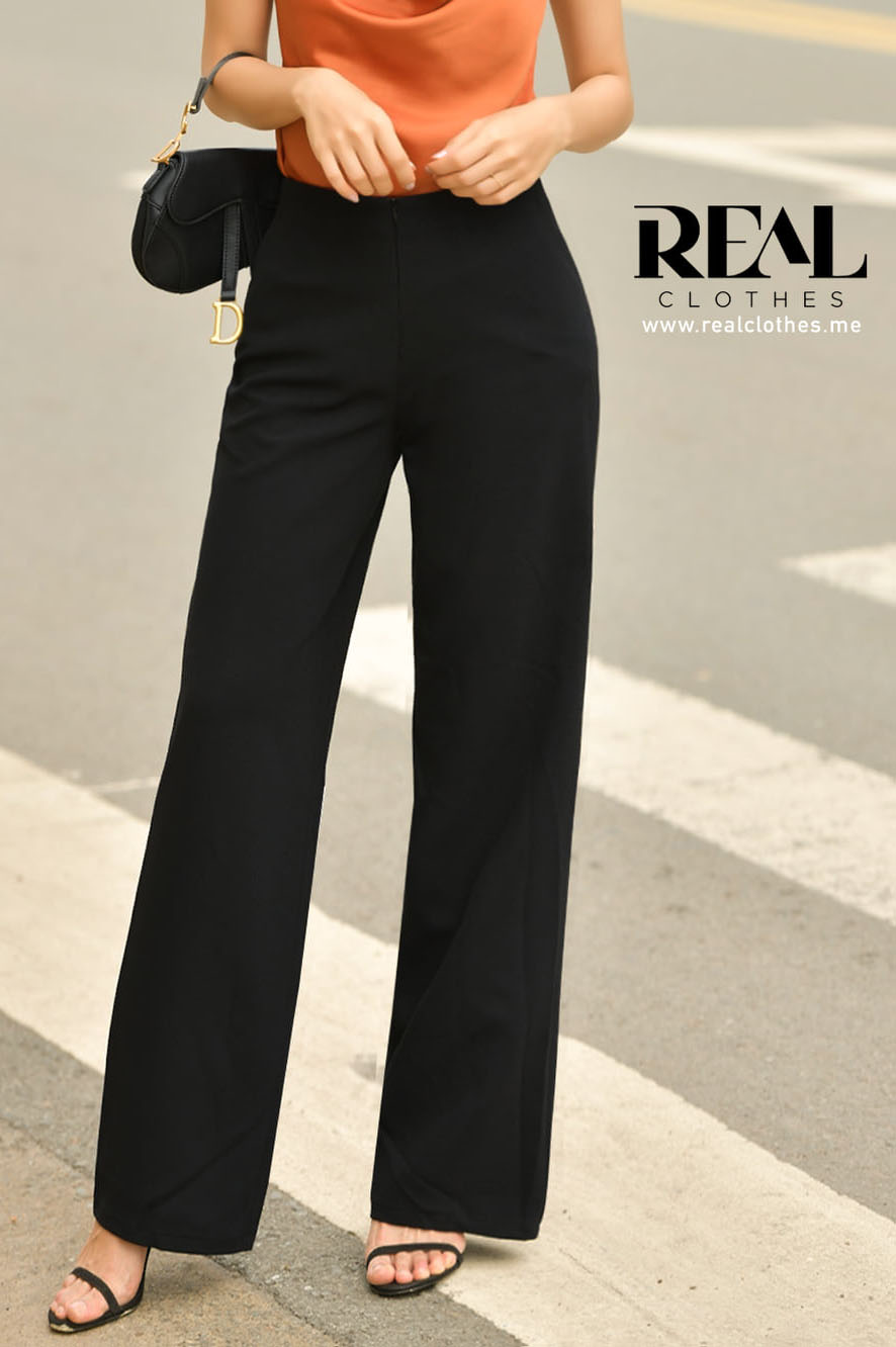 Quần suông cindy đen