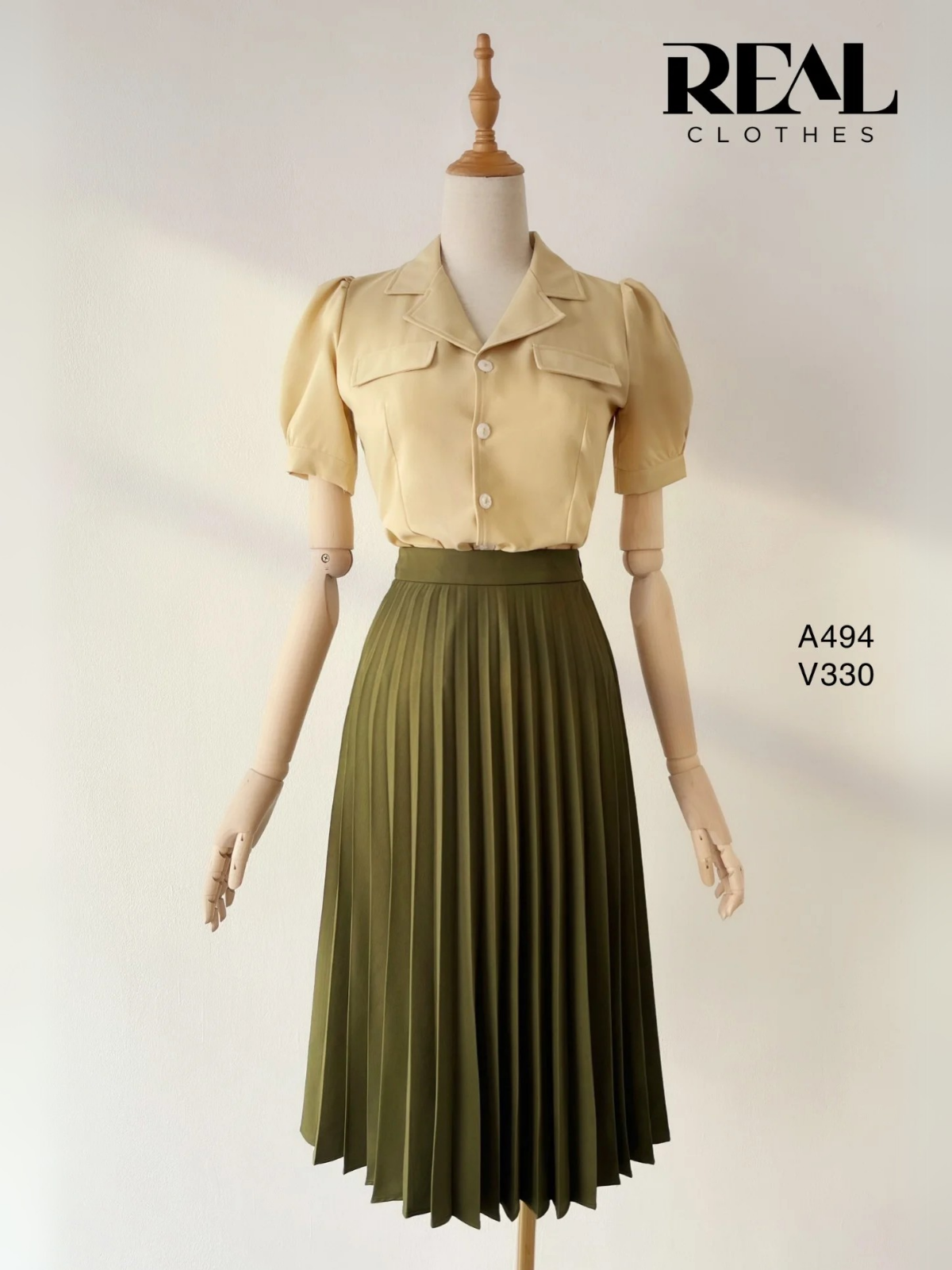  Váy rẻ quạt rêu FINAL SALE - size XL 