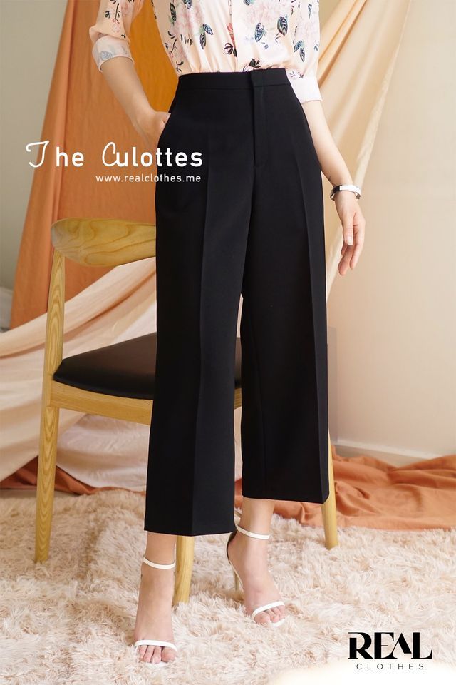  Quần culottes đen 