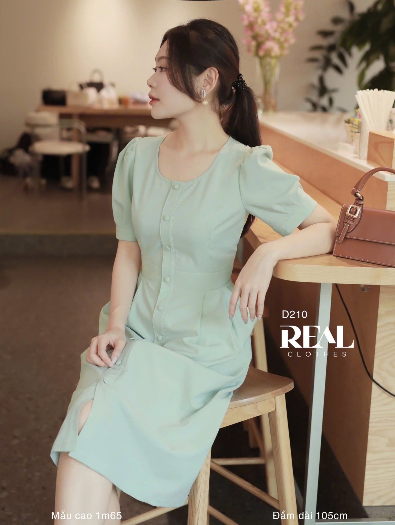 Đầm Clara xanh ngọc