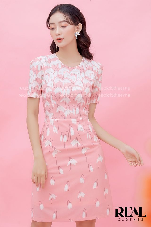Đầm Tulip hồng FINAL SALE - size S