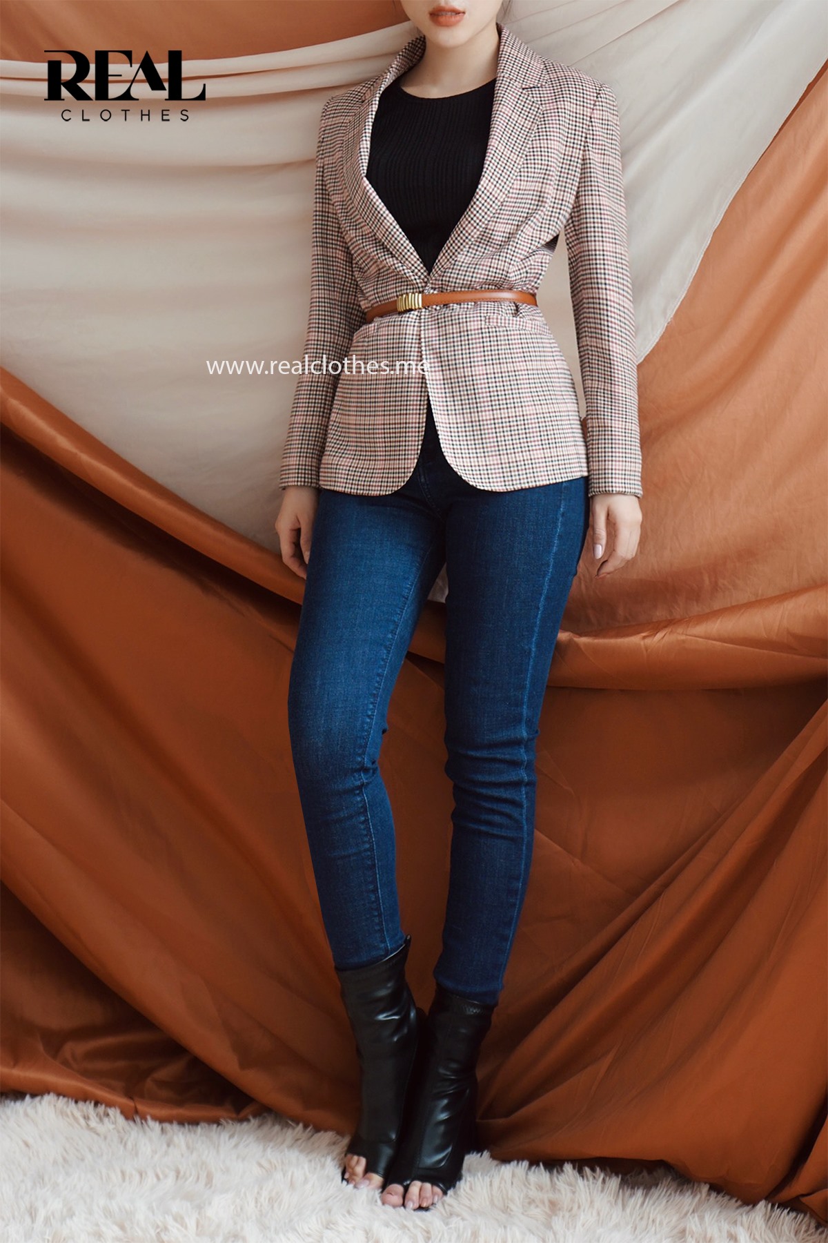 Nịt xoắn đen / nâu đậm / nâu nhạt / trắng