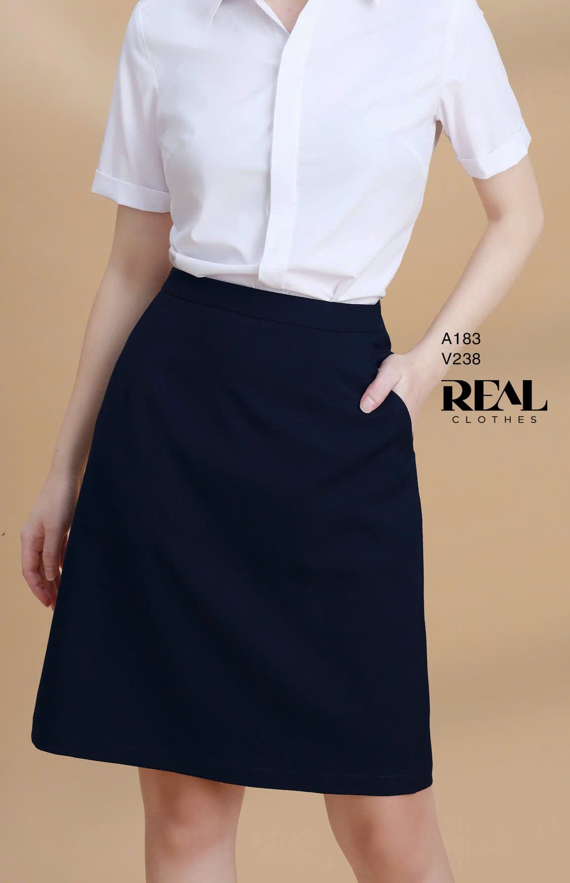 Sơ mi bamboo trắng tay đủ