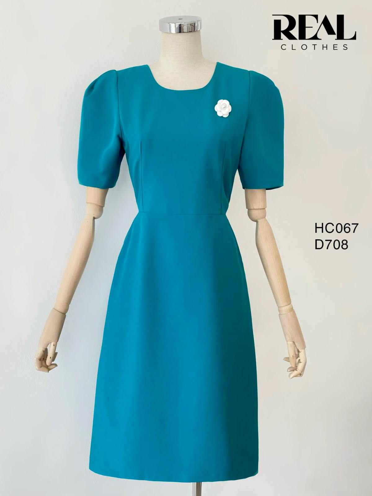  Đầm Mimi xanh cổ vịt FINAL SALE - size XS 