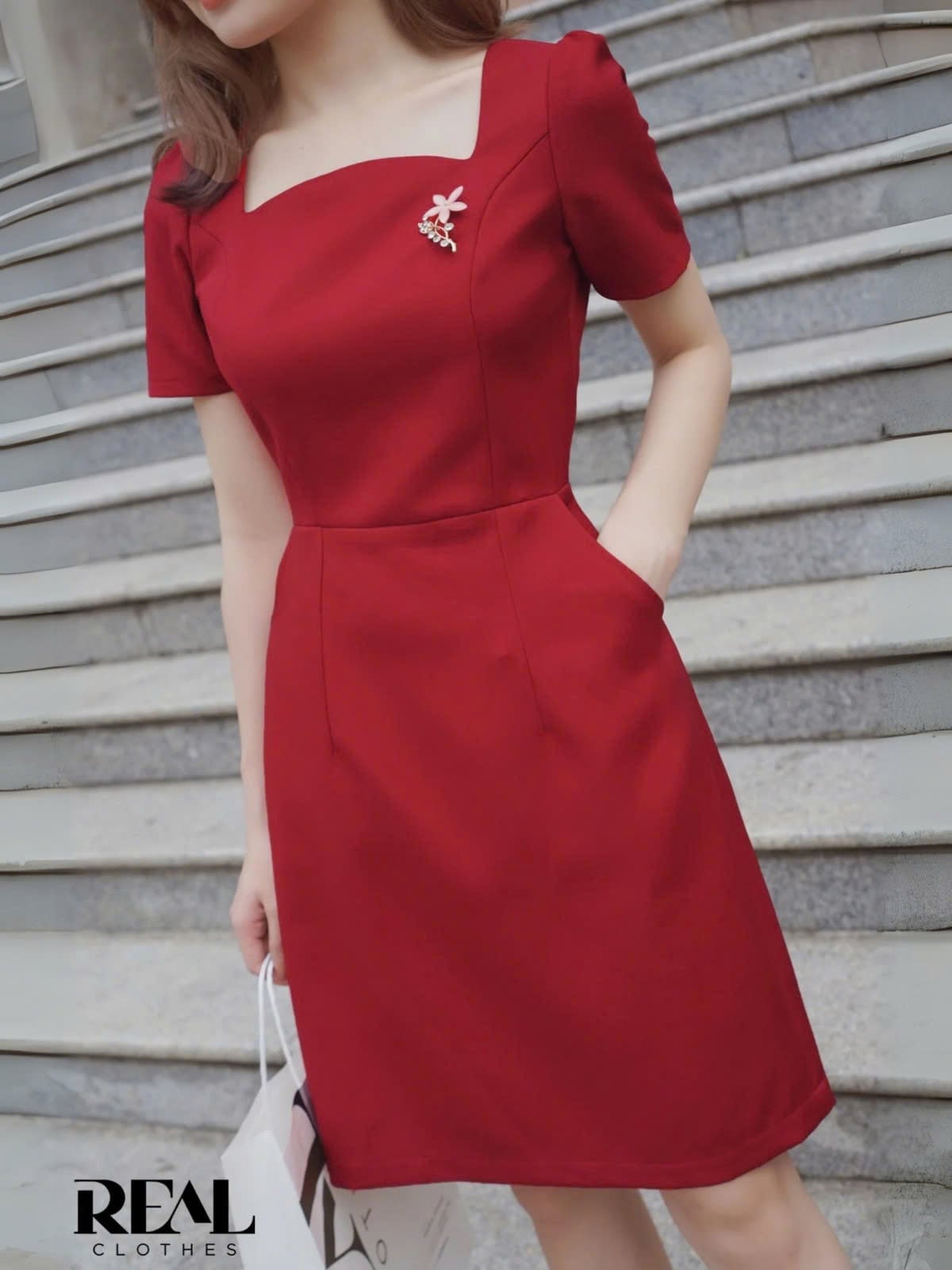 Đầm Mine đỏ SALE - size XS