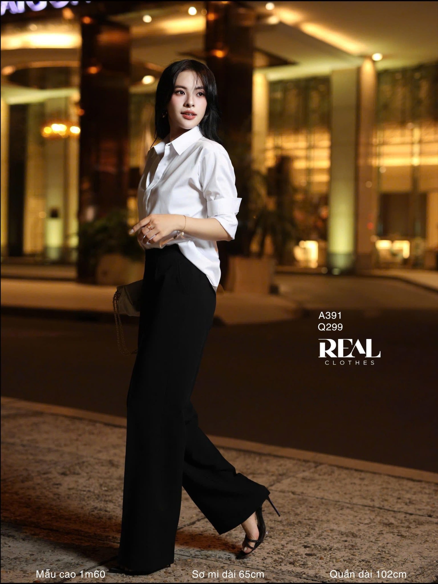 Sơ mi form rộng trắng MỚI