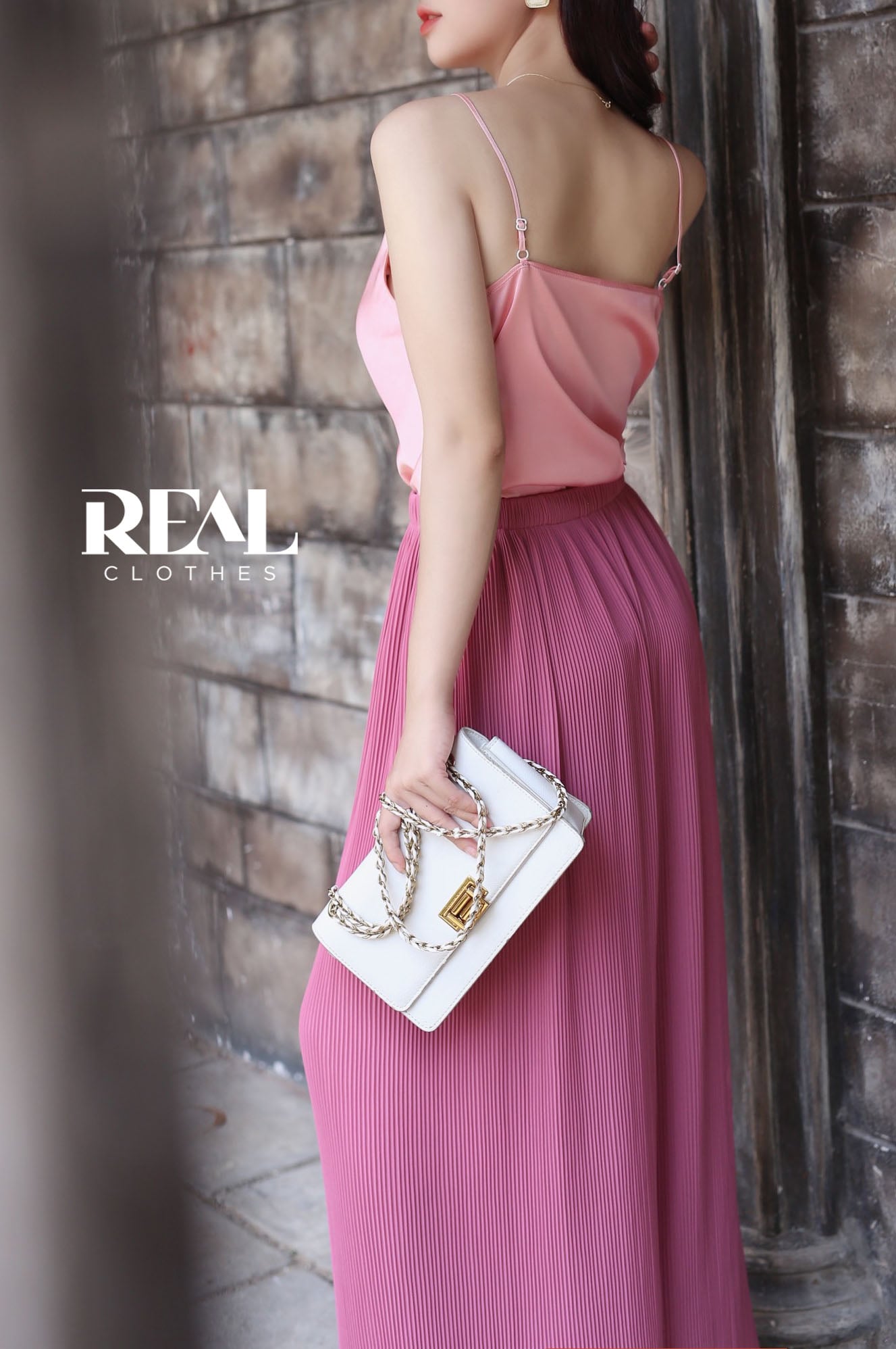 Quần dập li hồng dài 80 / 94 SALE