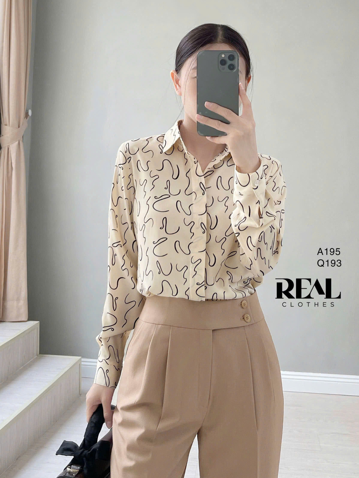 Sơ mi vệt kem SALE