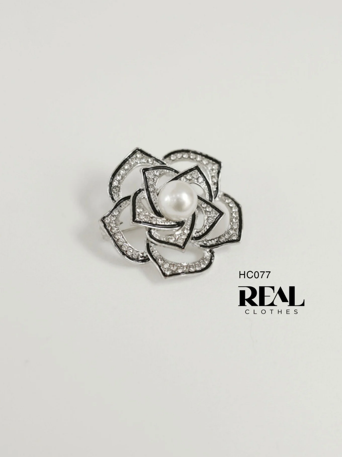 Cài áo hồng ngọc bạc