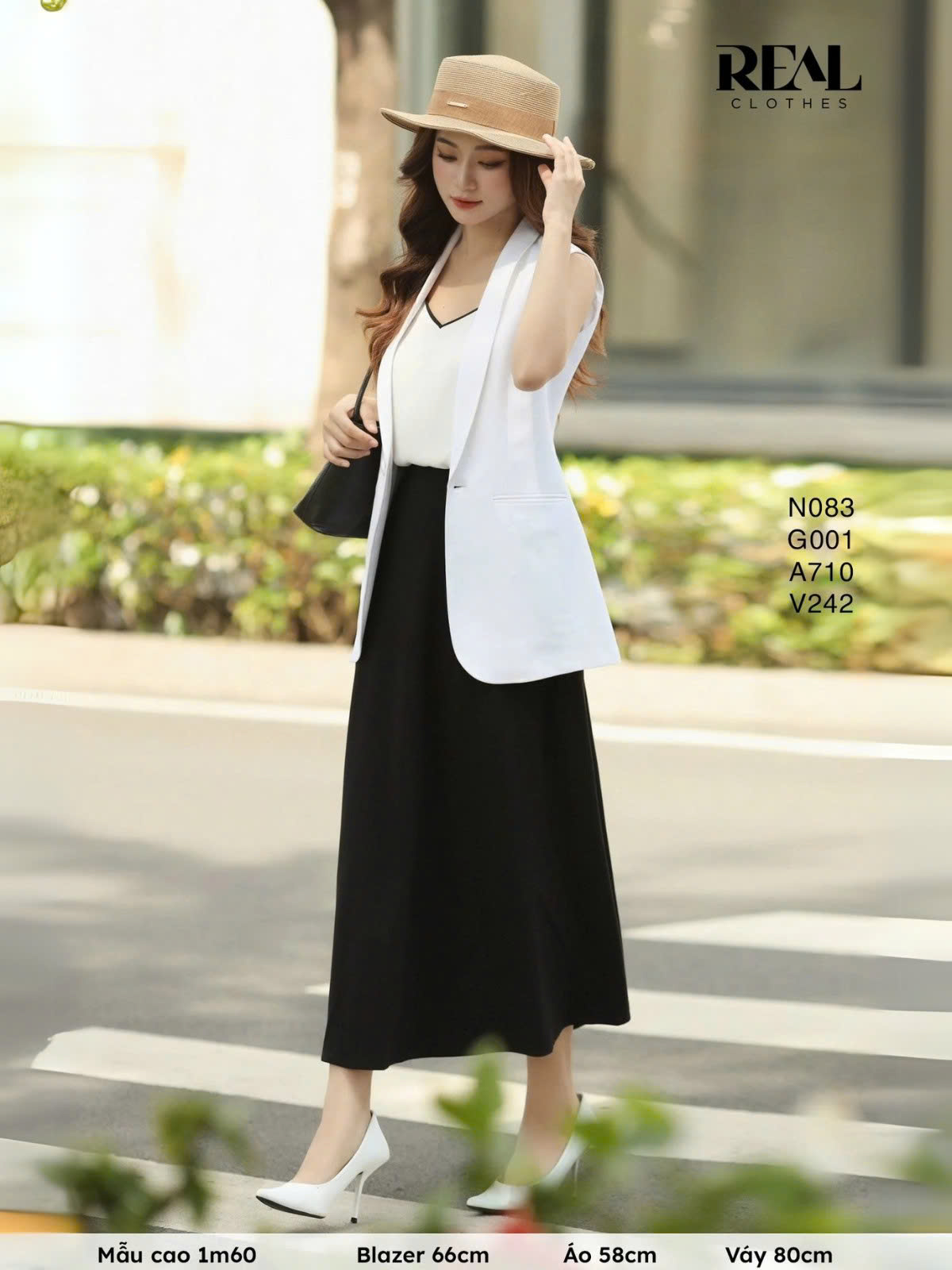 Blazer Ghile trắng 2 lớp SALE