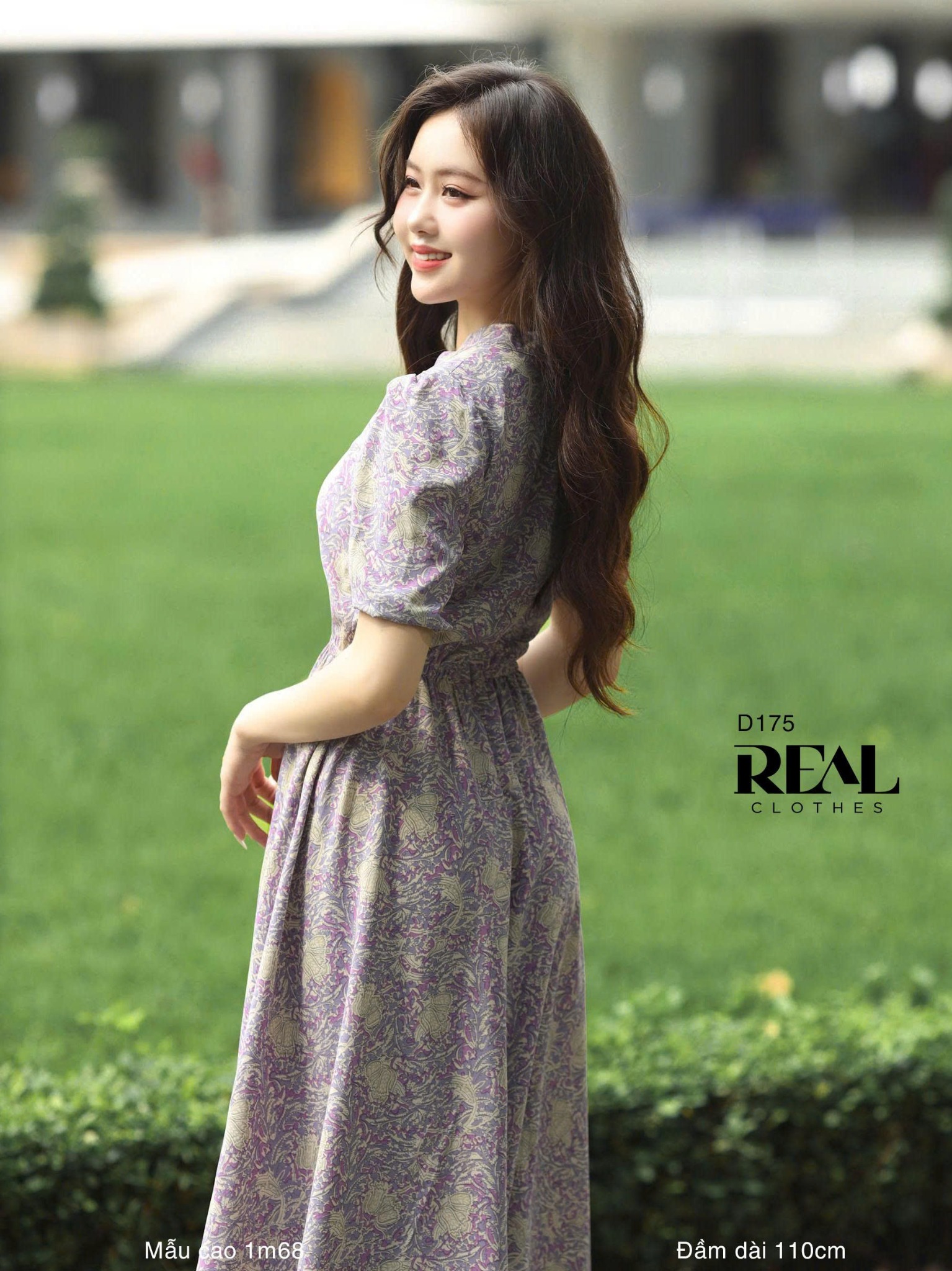 Đầm Emily hoa tím SALE