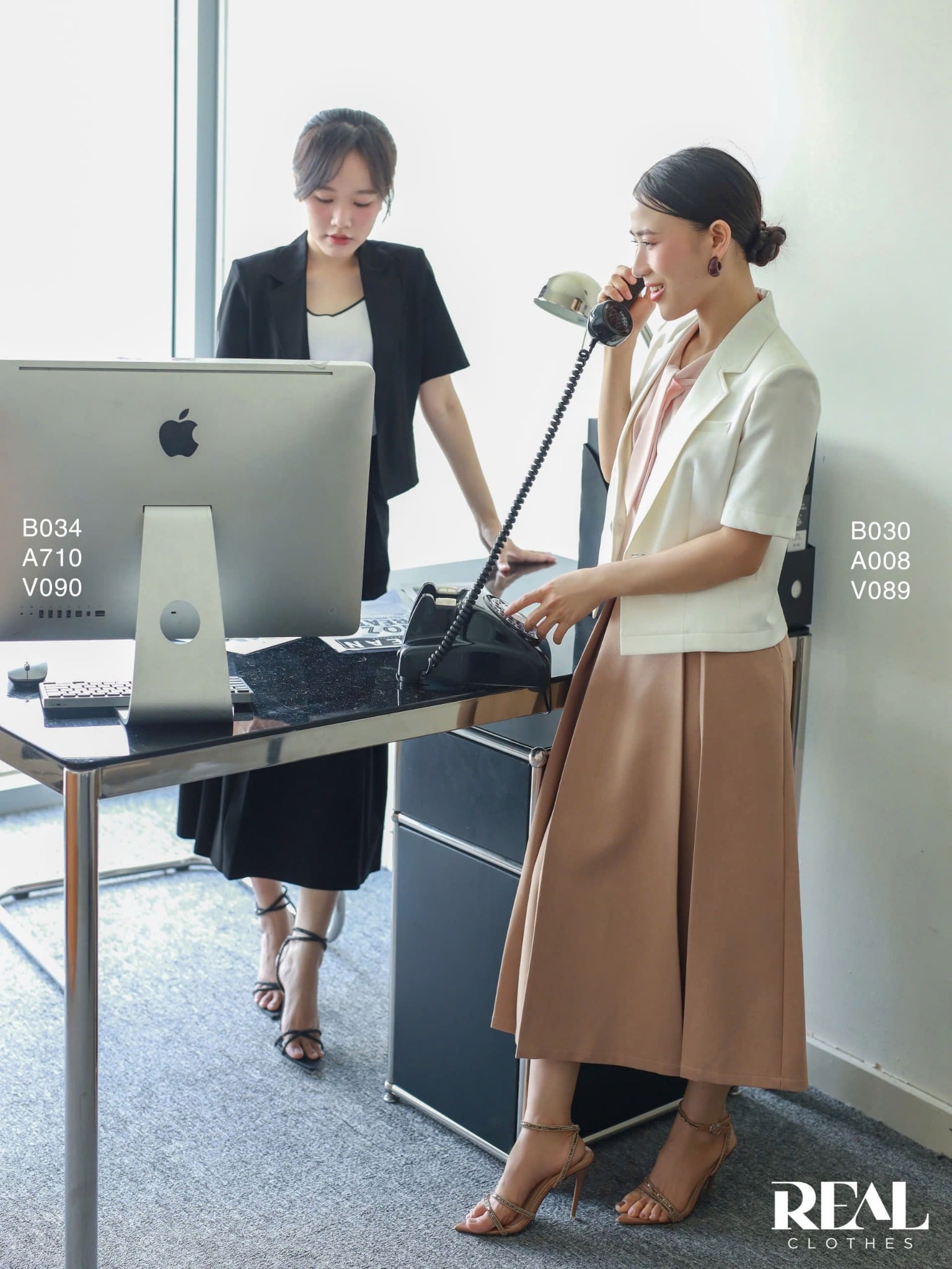 Váy 2 xếp nút cà phê sữa SALE