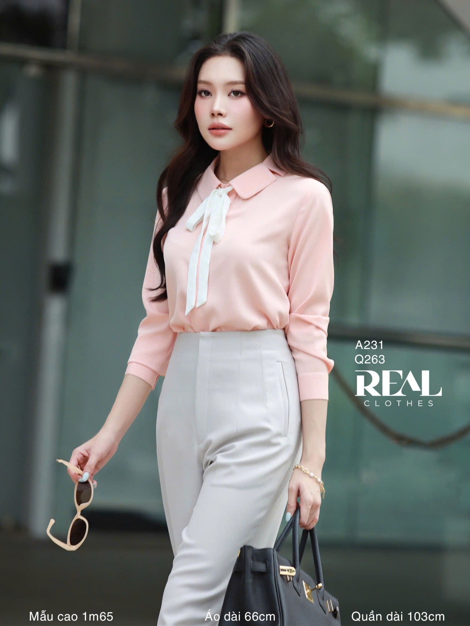 Quần suông Tokyo kem