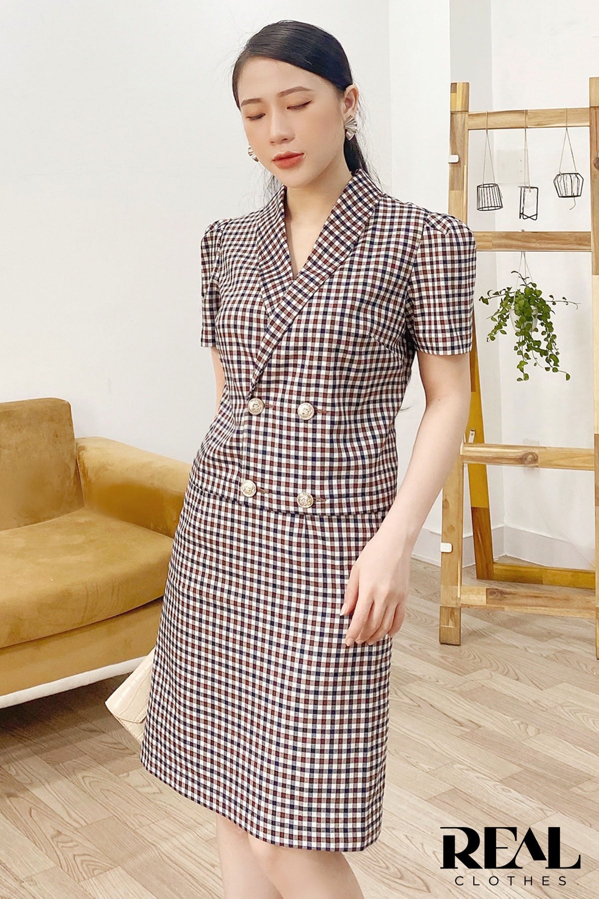 Váy Summer caro nhiều màu FINAL SALE - size XS