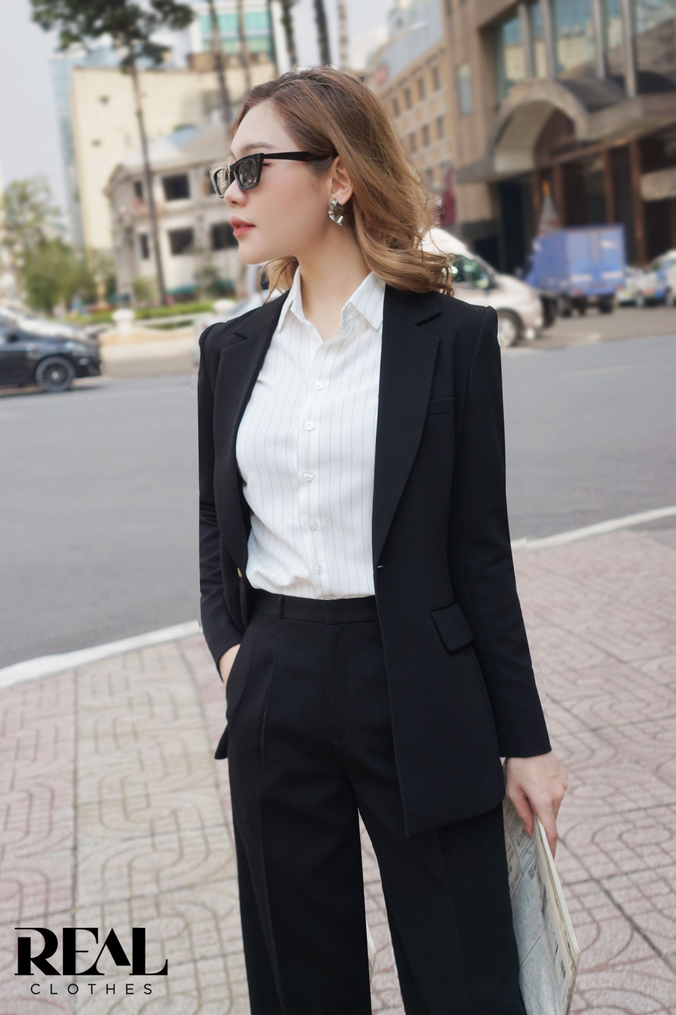 Blazer Clara cindy đen