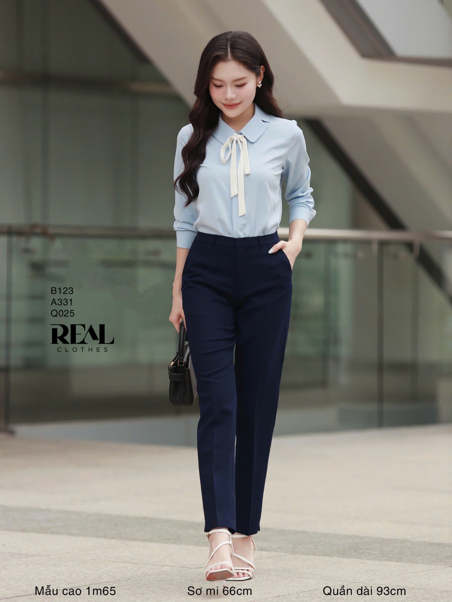 Sơ mi Hàn Quốc blue