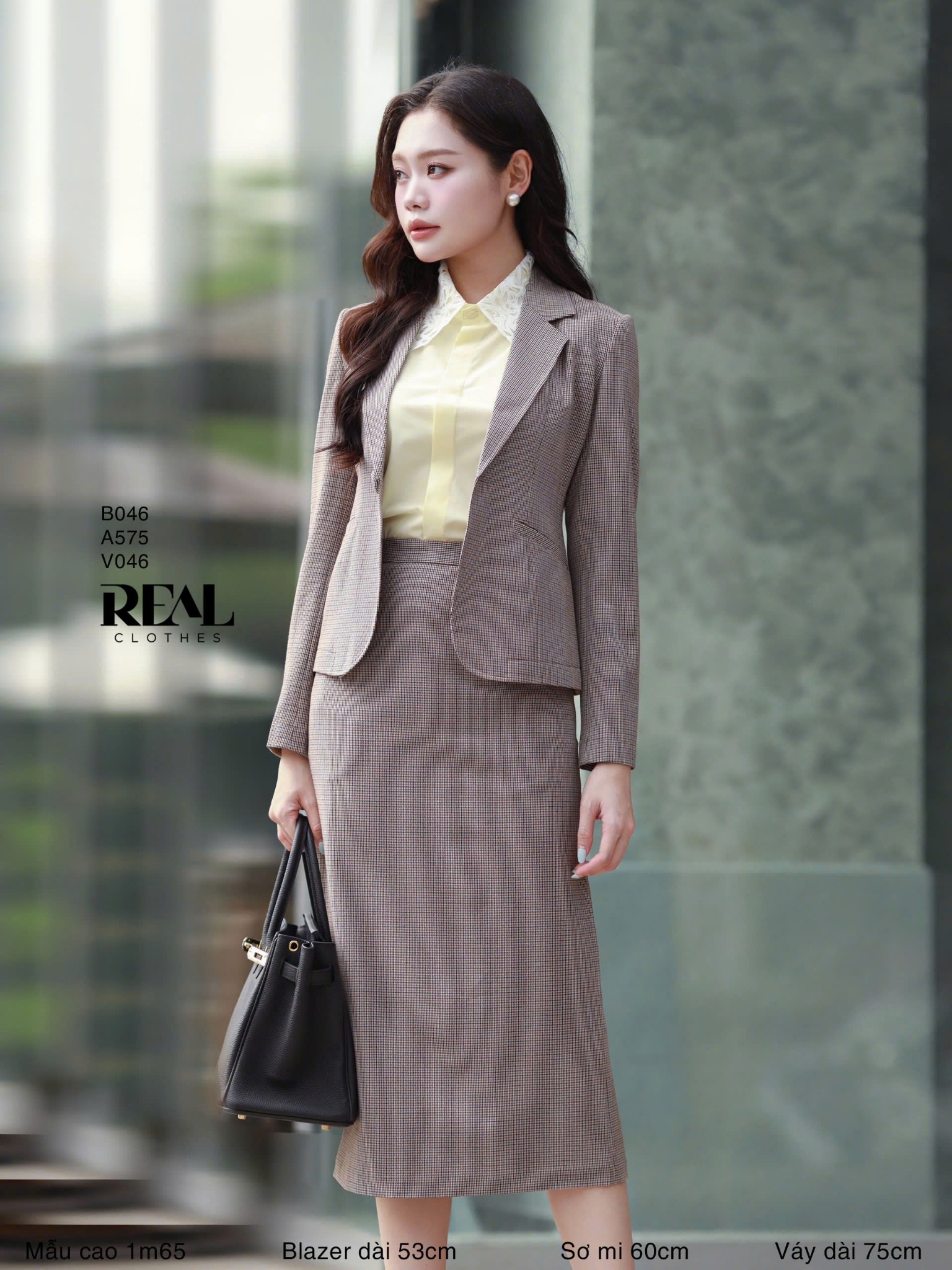 Váy Japan dài zigzag nâu SALE