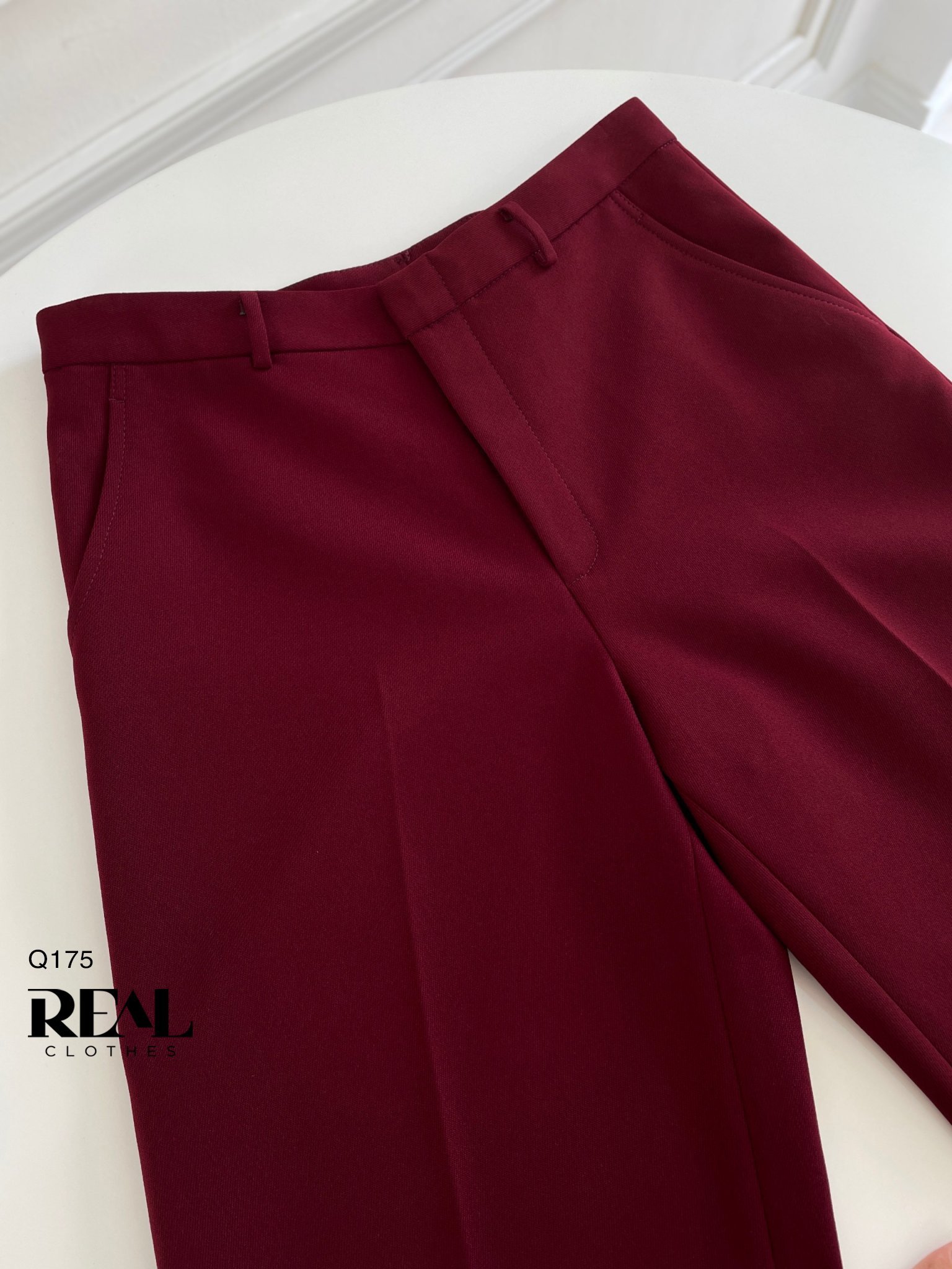 Quần loe cindy đỏ đô SALE