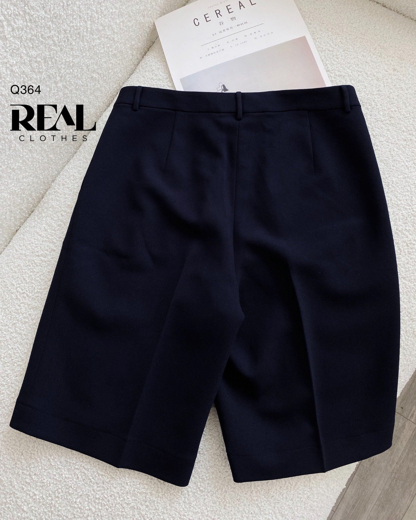 Quần midi cindy xanh đen FINAL SALE