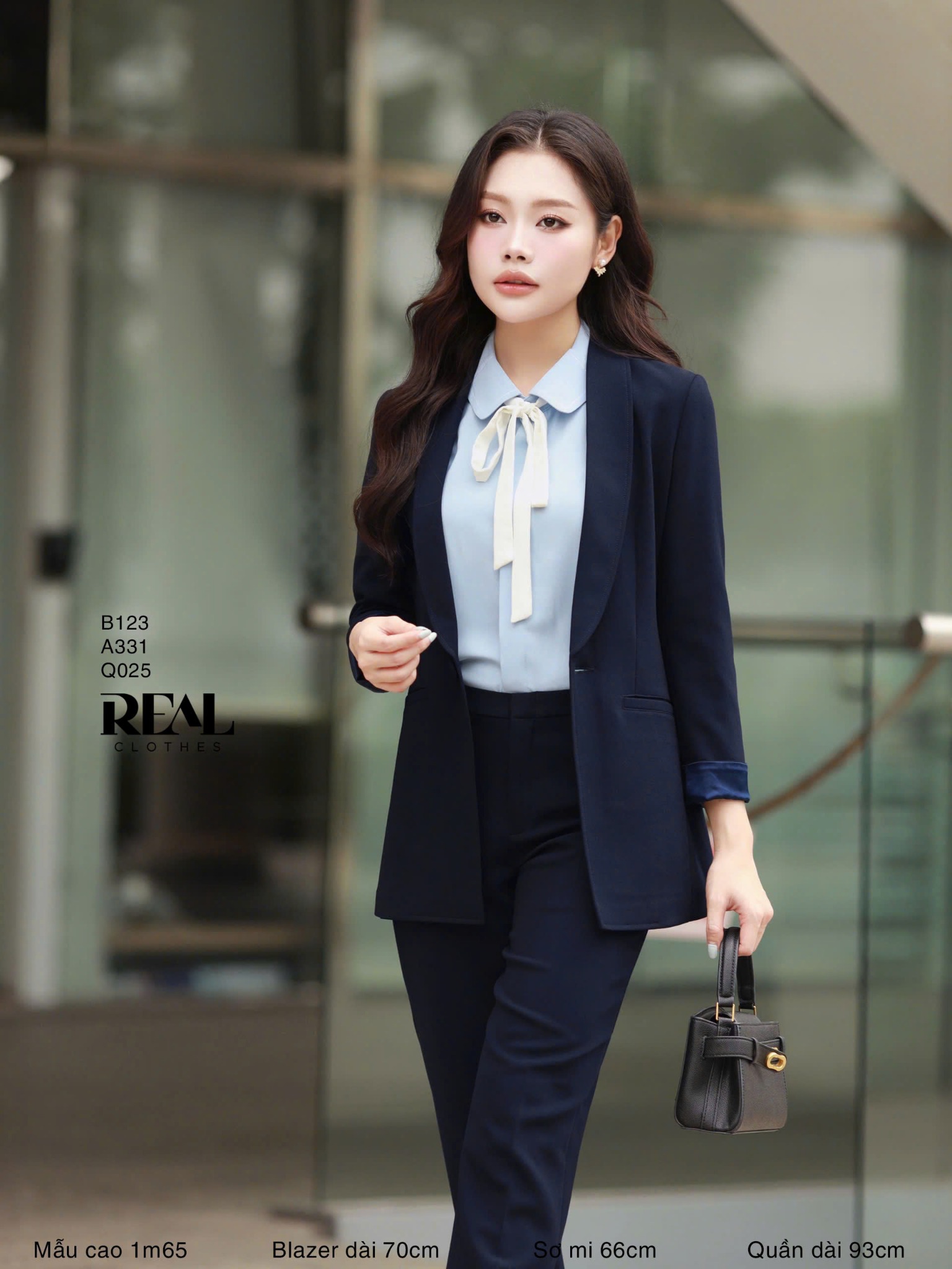 Sơ mi Hàn Quốc blue