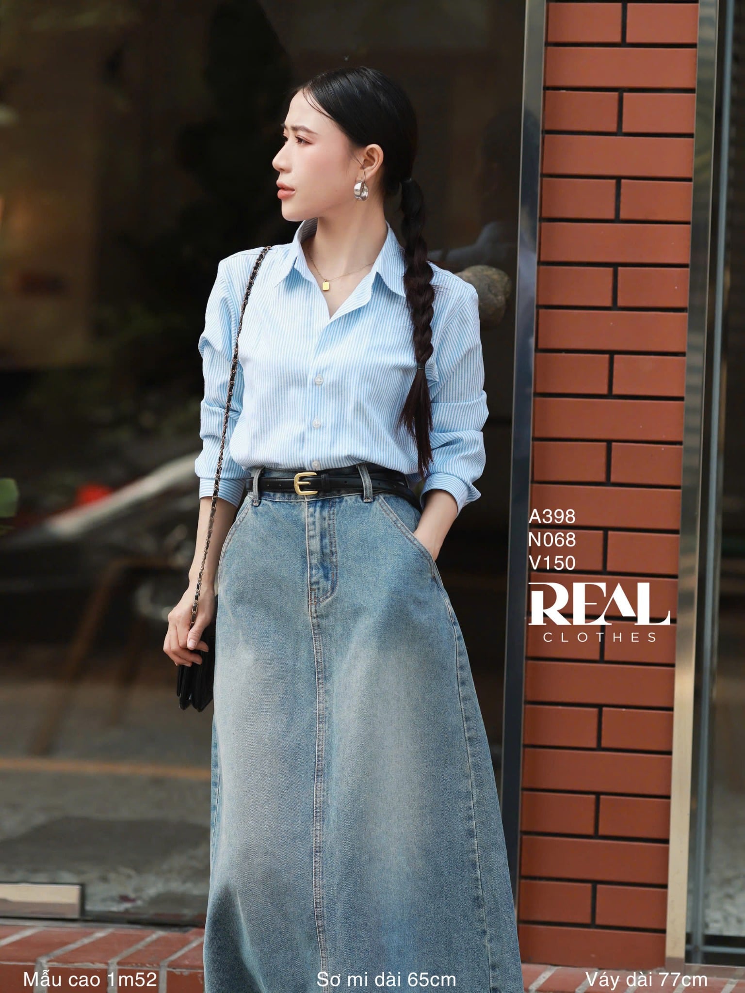 Váy Jeans xanh nhạt