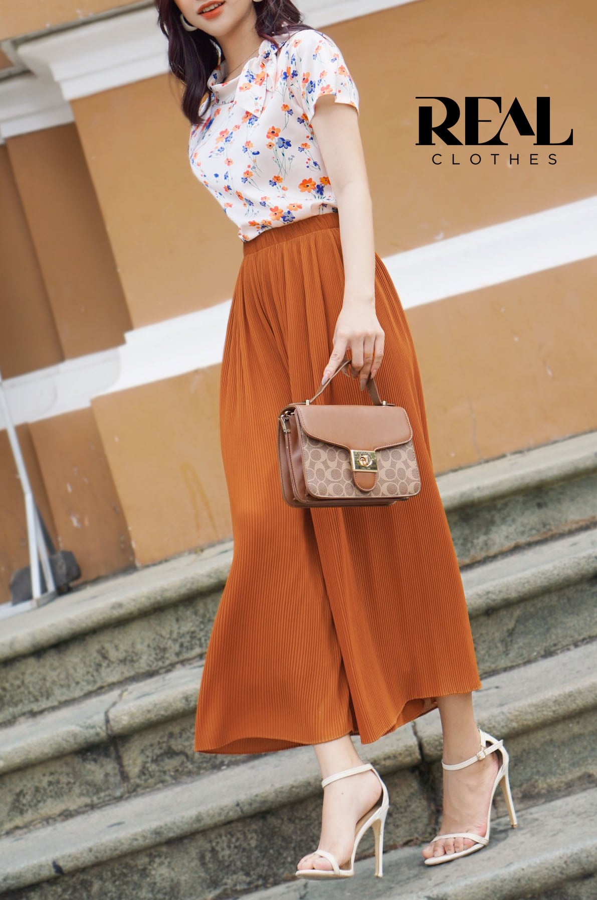 Quần dập li vàng nghệ dài 80 / 94 SALE