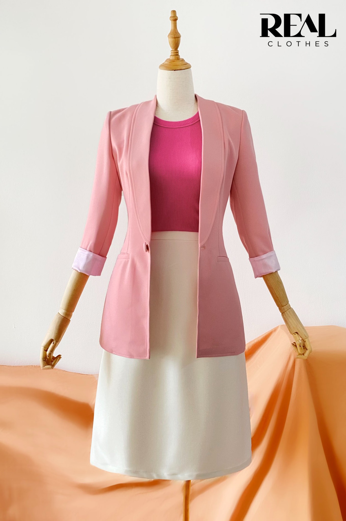 Blazer HQ hồng đậm