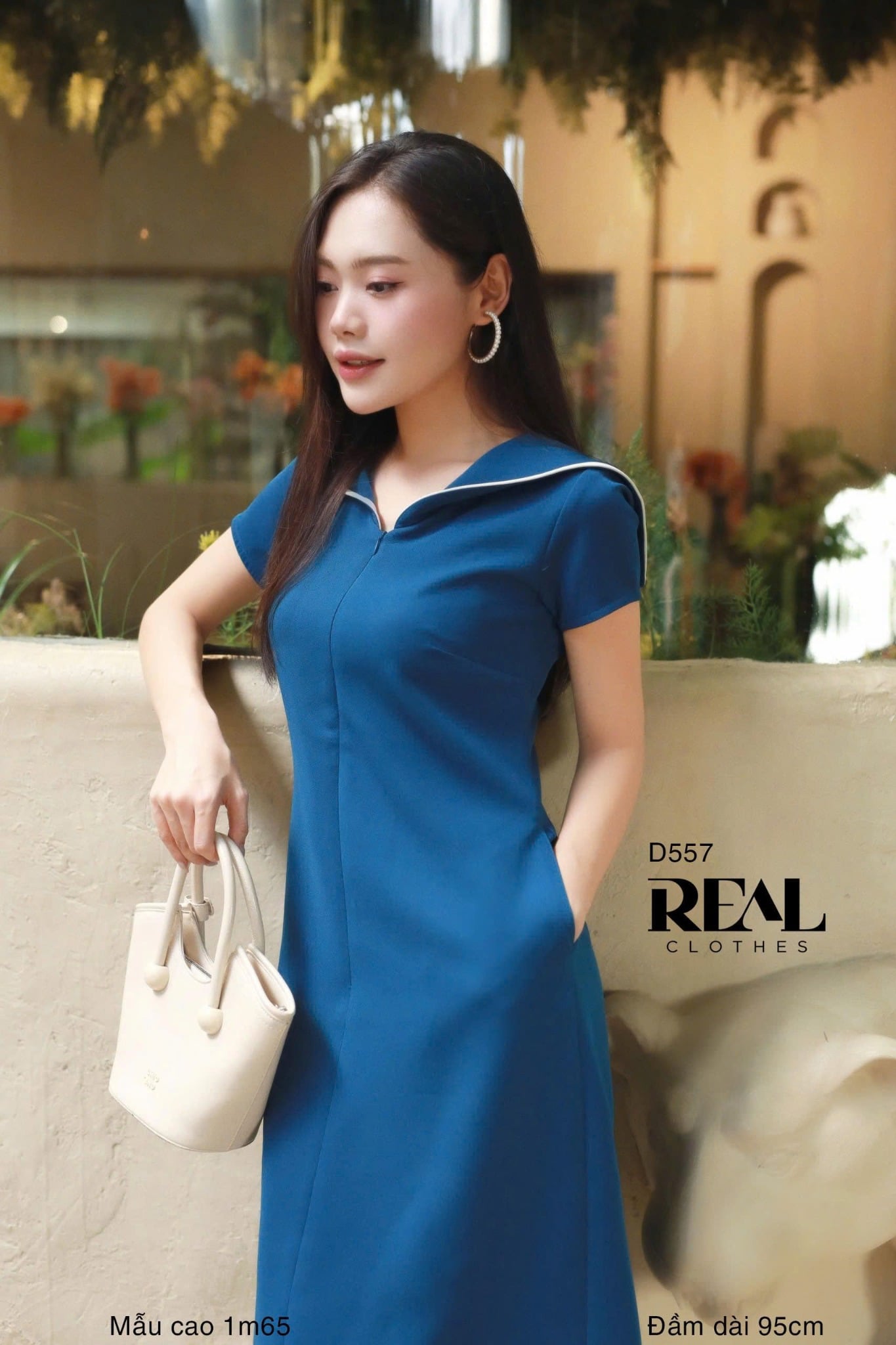 Đầm thủy thủ xanh coban SALE