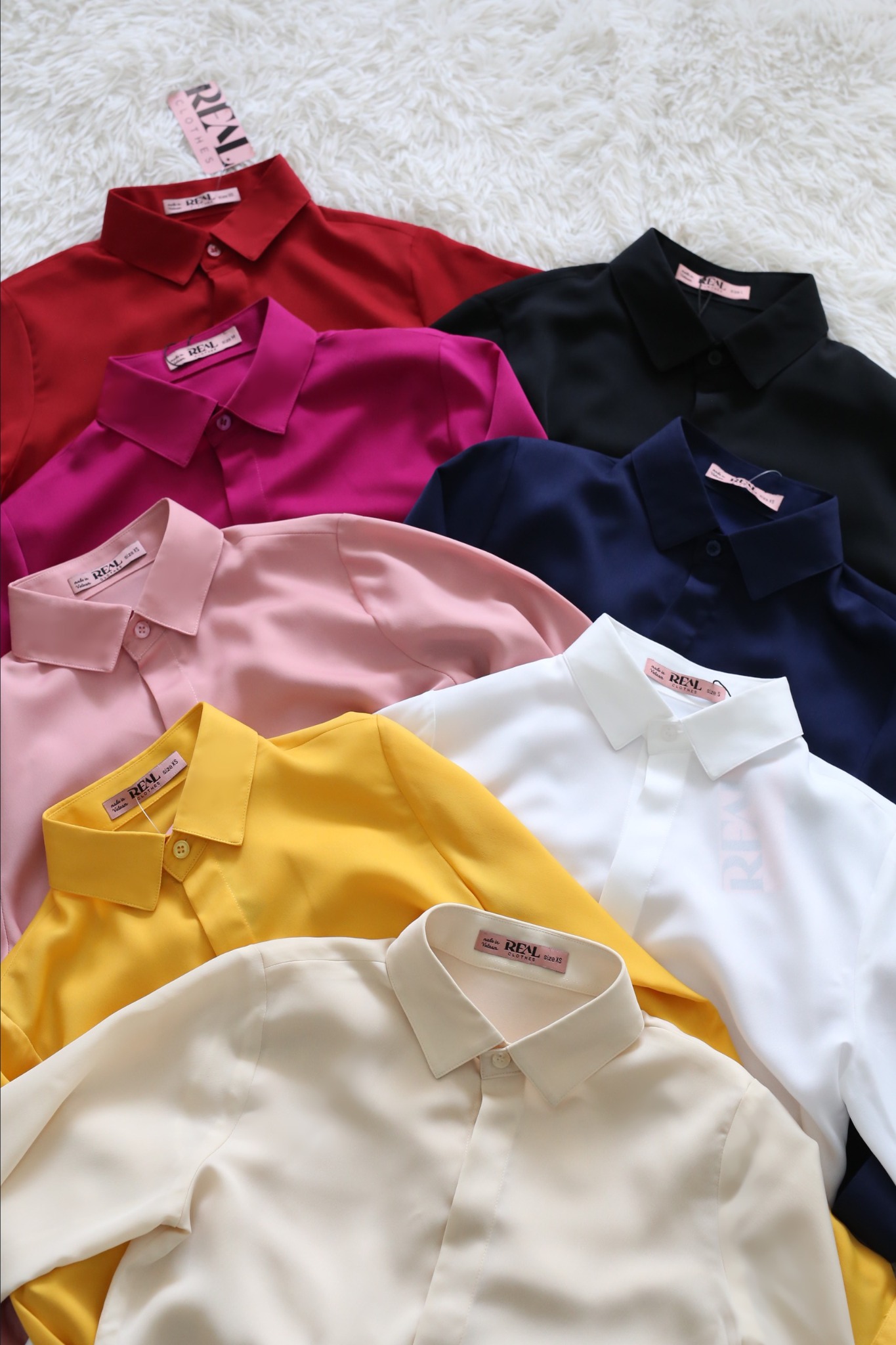 Sơ mi cổ mềm trắng