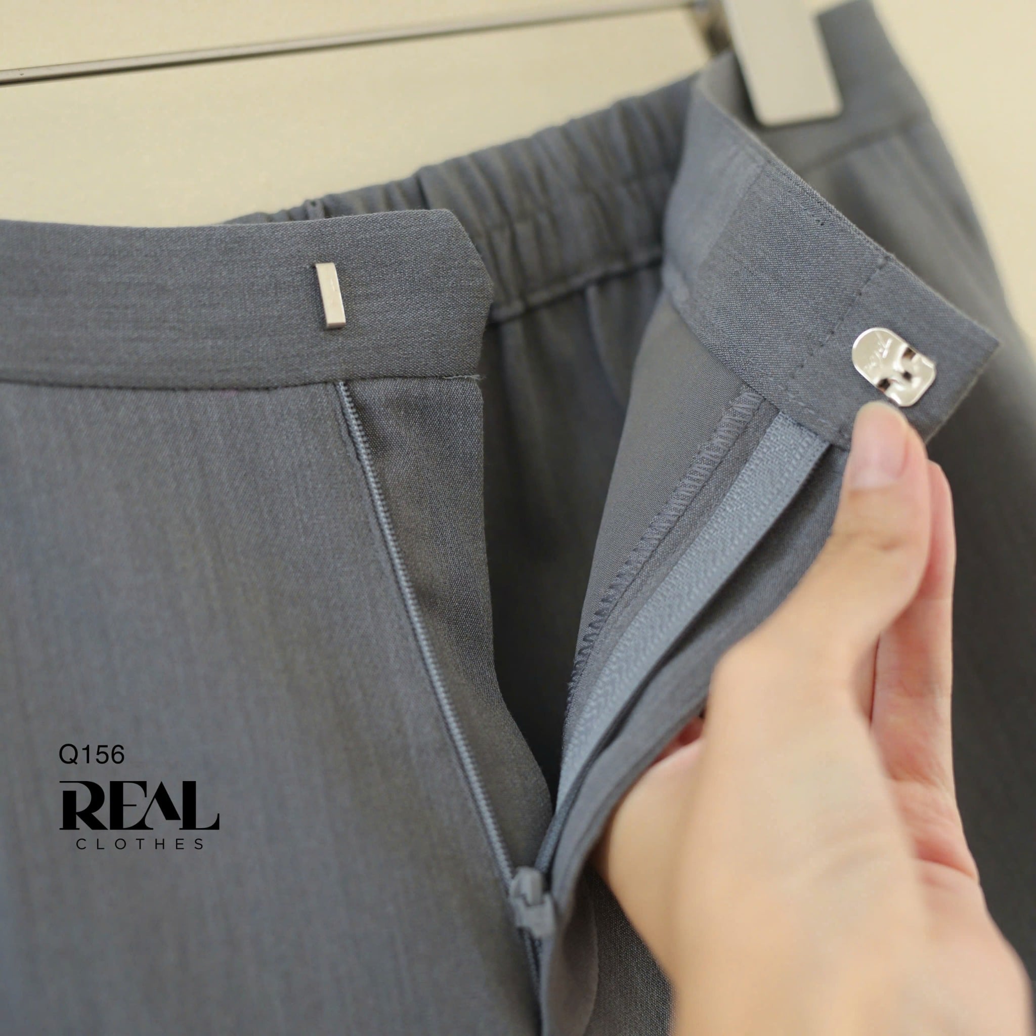 Quần lưng thun xám đậm SALE