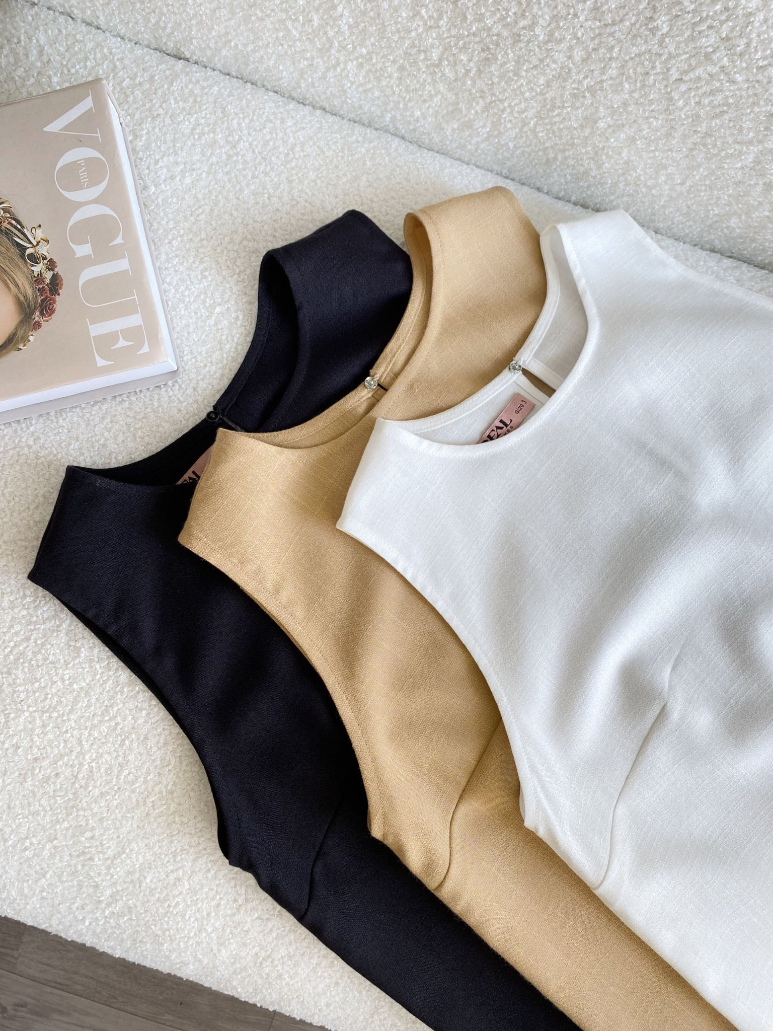 Áo linen cafe sữa