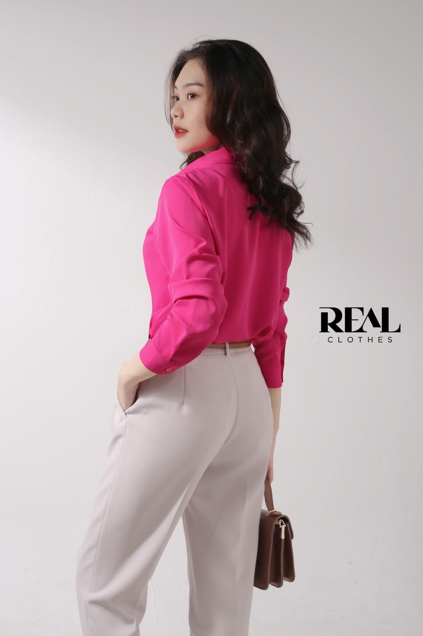 Sơ mi cổ mềm hồng sen MỚI