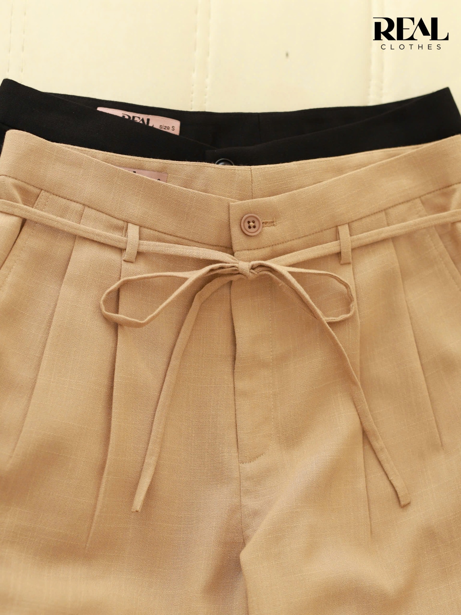 Quần suông HQ linen cafe sữa