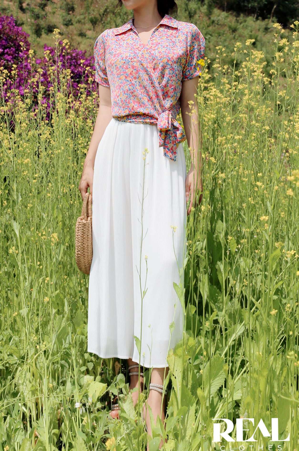 Quần dập li trắng dài 80 / 94 SALE