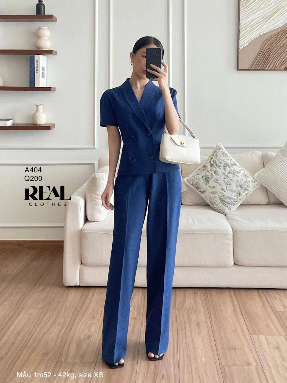 Áo Emma navy - size XS