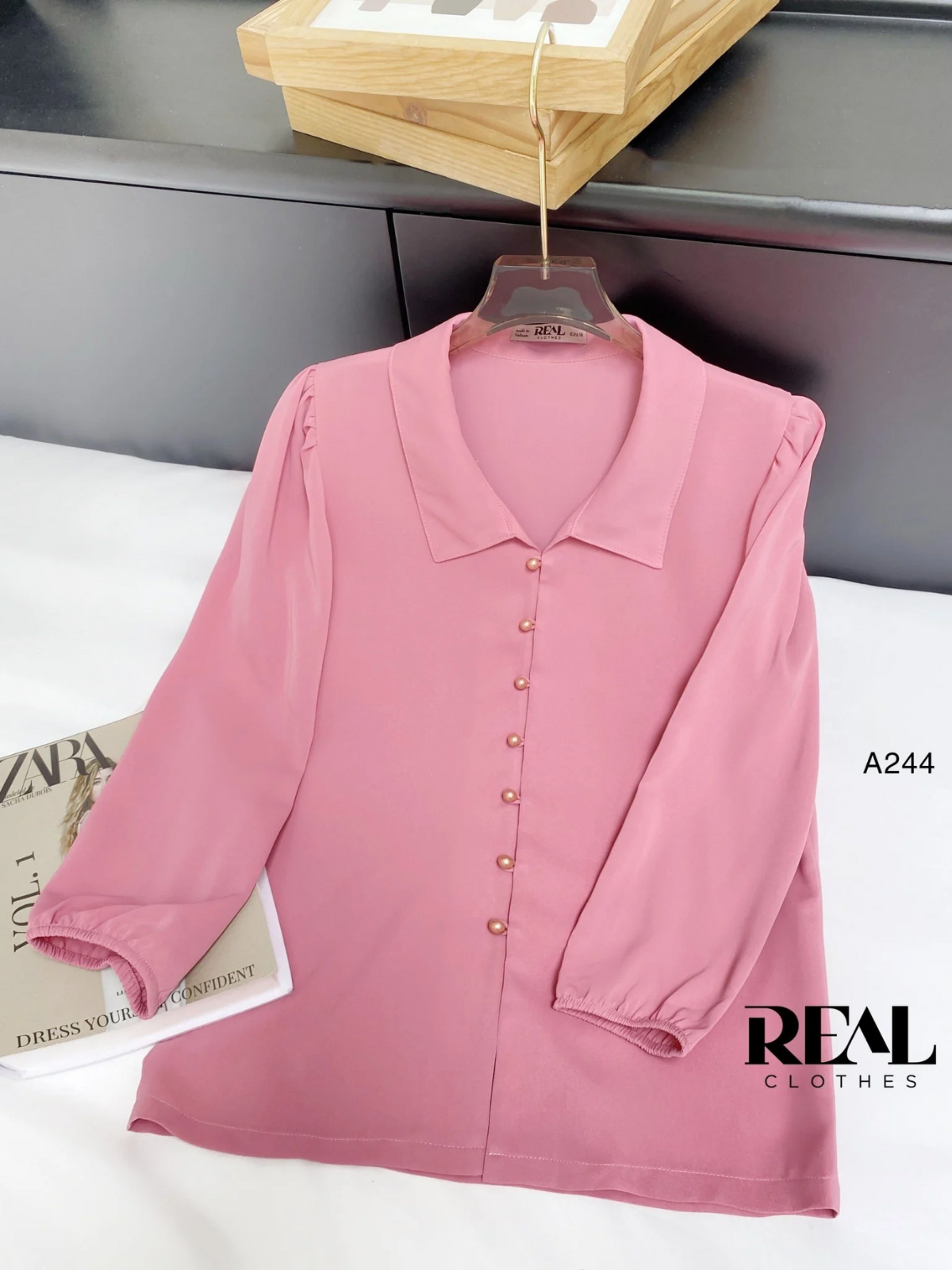 Áo Hana hồng dâu FINAL SALE