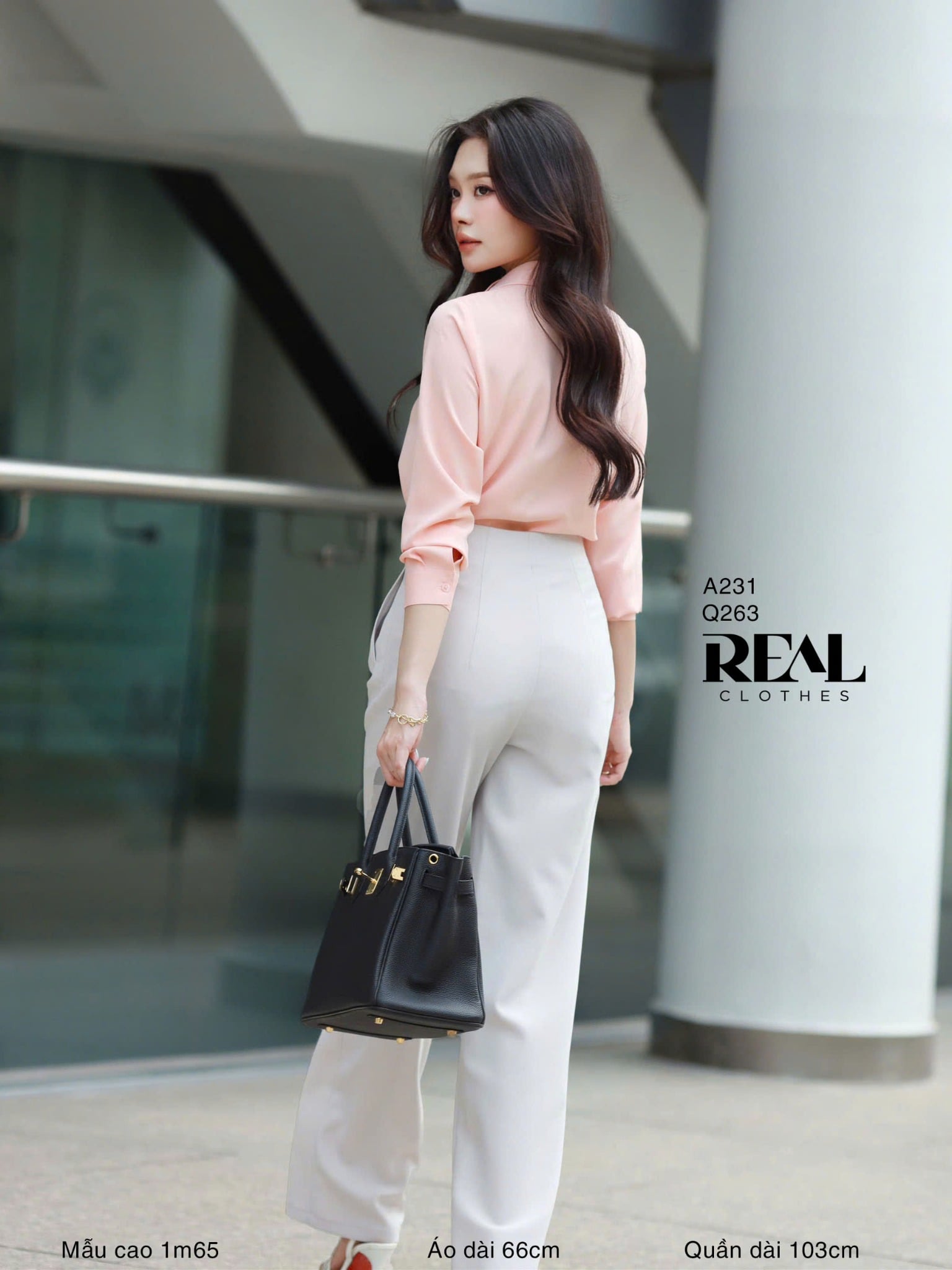 Sơ mi Hàn Quốc cam nhạt