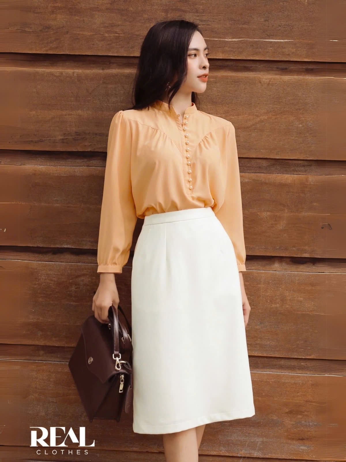 Váy Japan trắng kem SALE