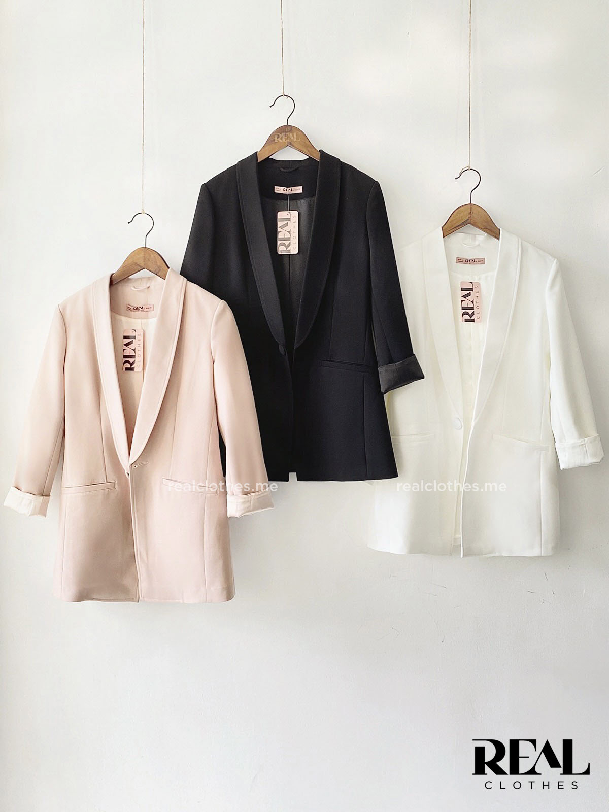 Blazer HQ trắng