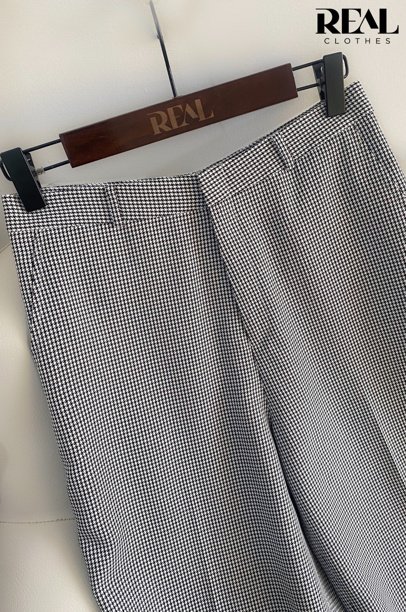 Quần suông Paris zigzag đen