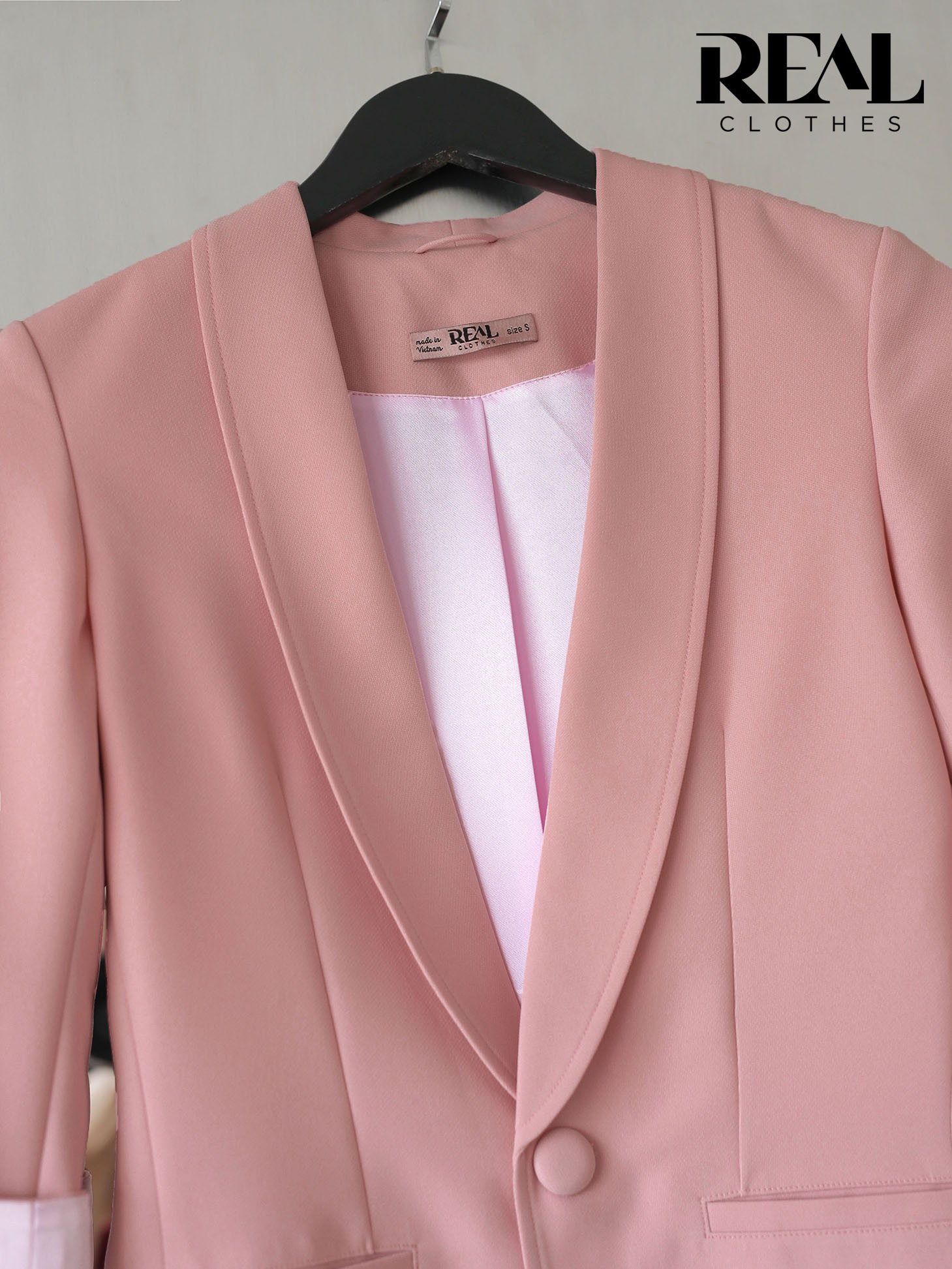 Blazer HQ hồng đậm