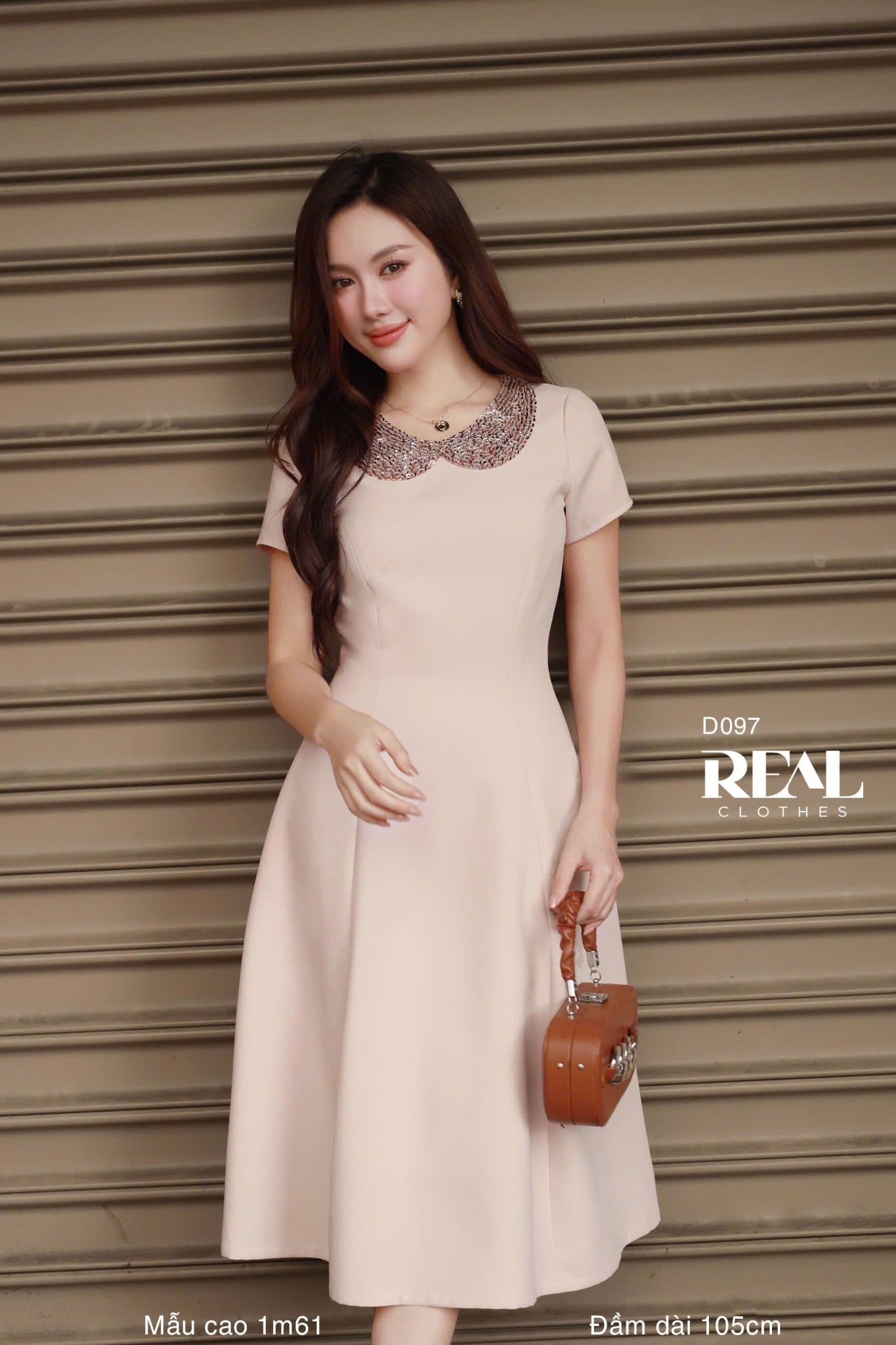 Đầm 8 mảnh Ivy hồng