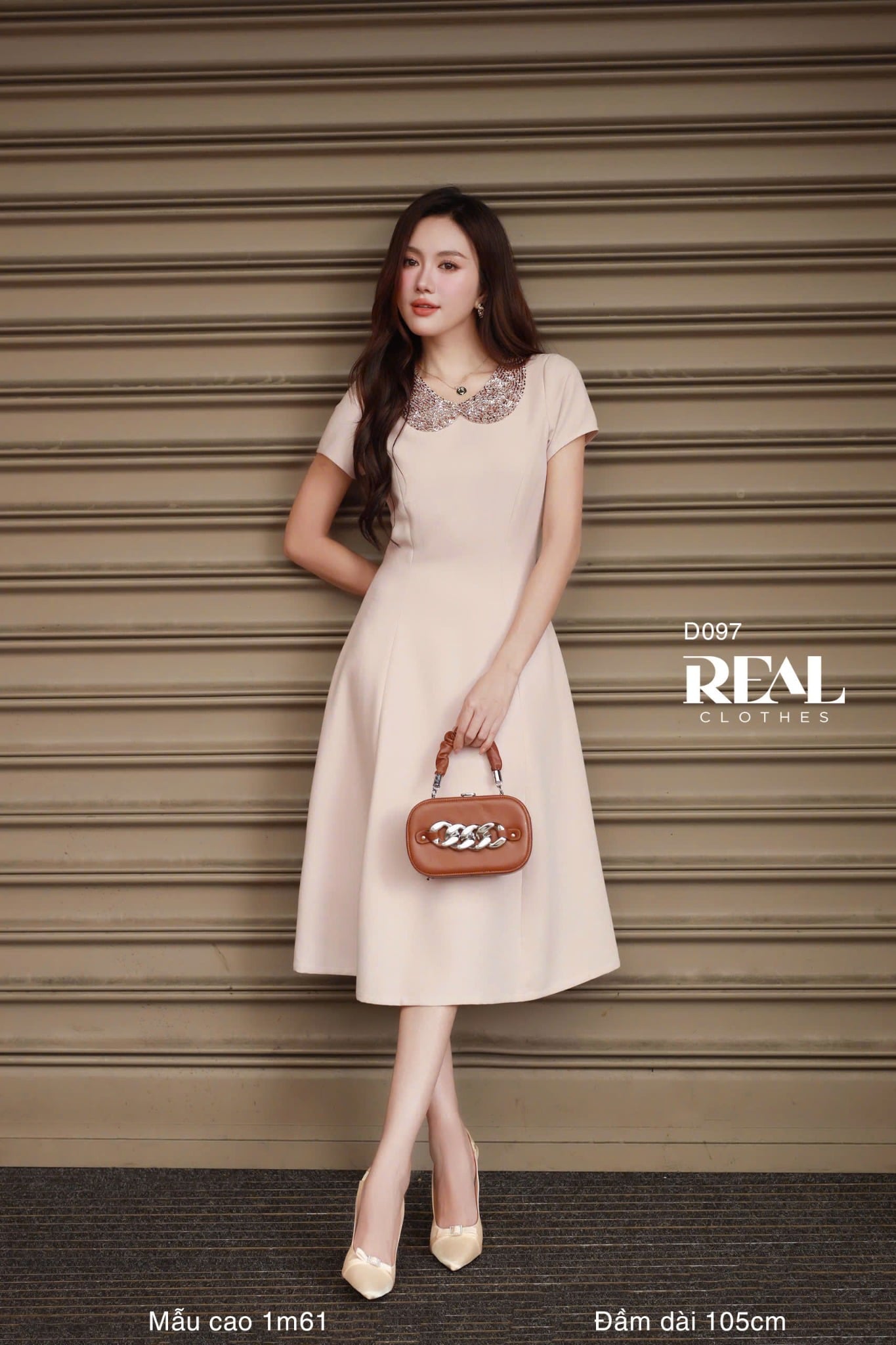 Đầm 8 mảnh Ivy hồng