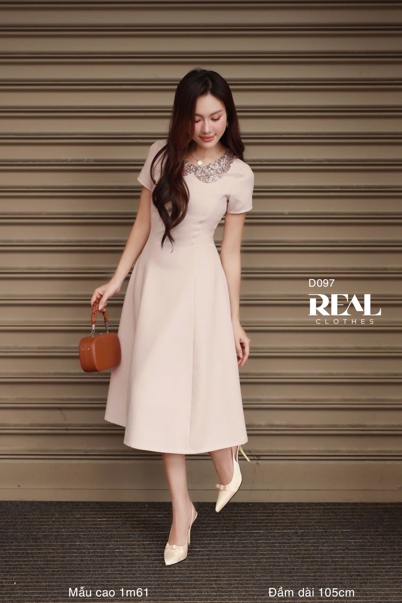 Đầm 8 mảnh Ivy hồng