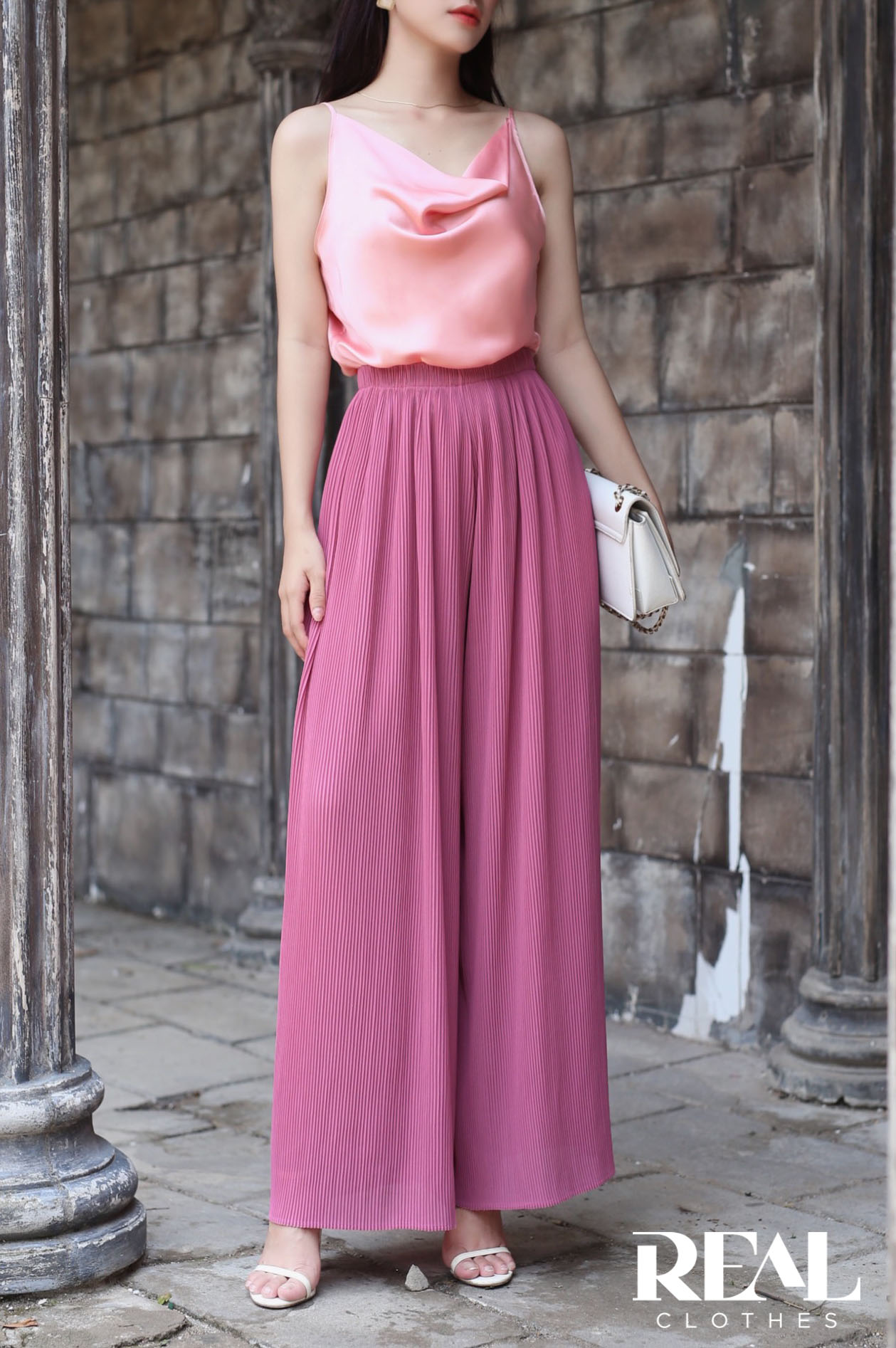 Quần dập li hồng dài 80 / 94 SALE