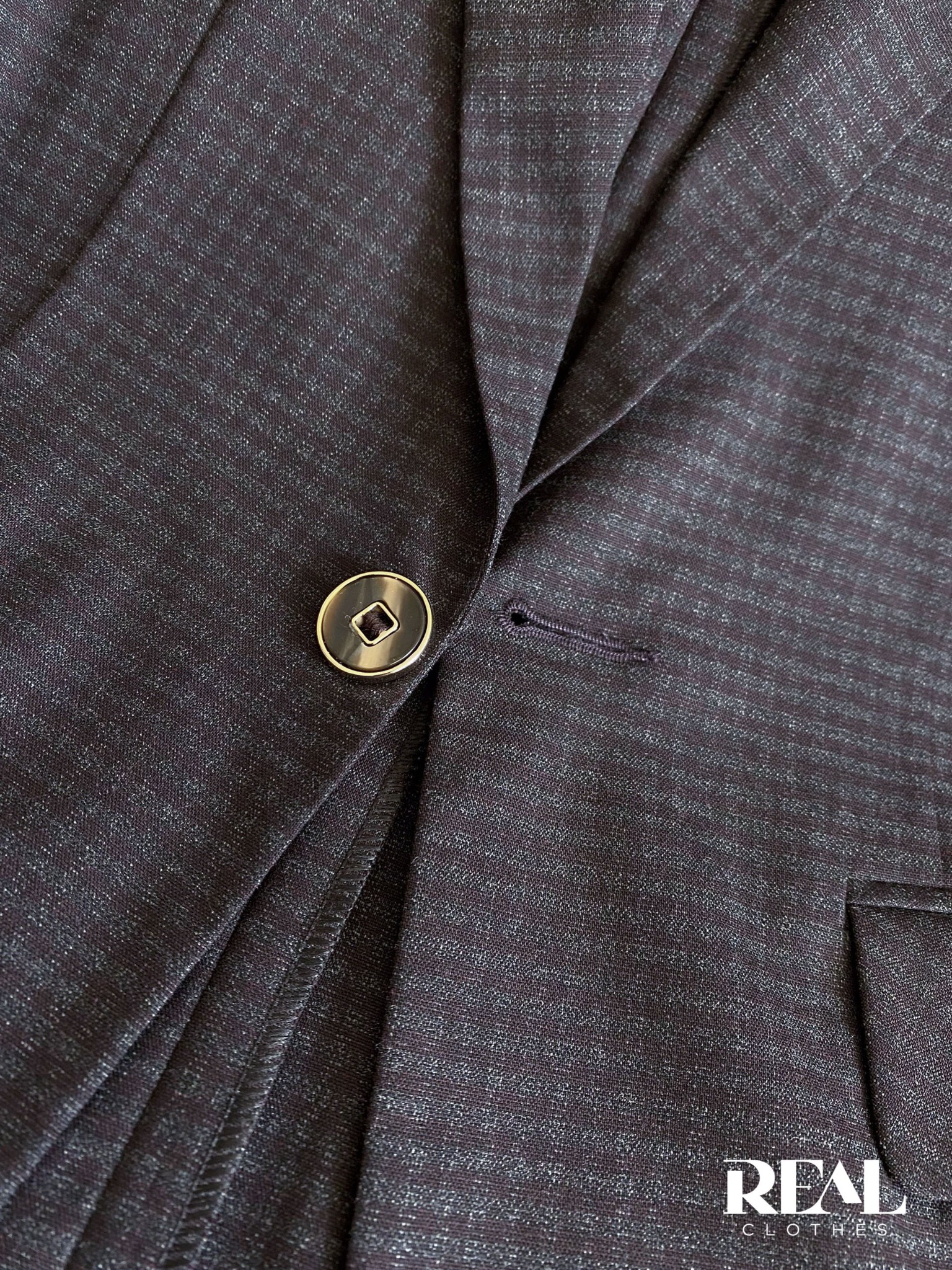 Blazer Clara ô vuông nâu SALE