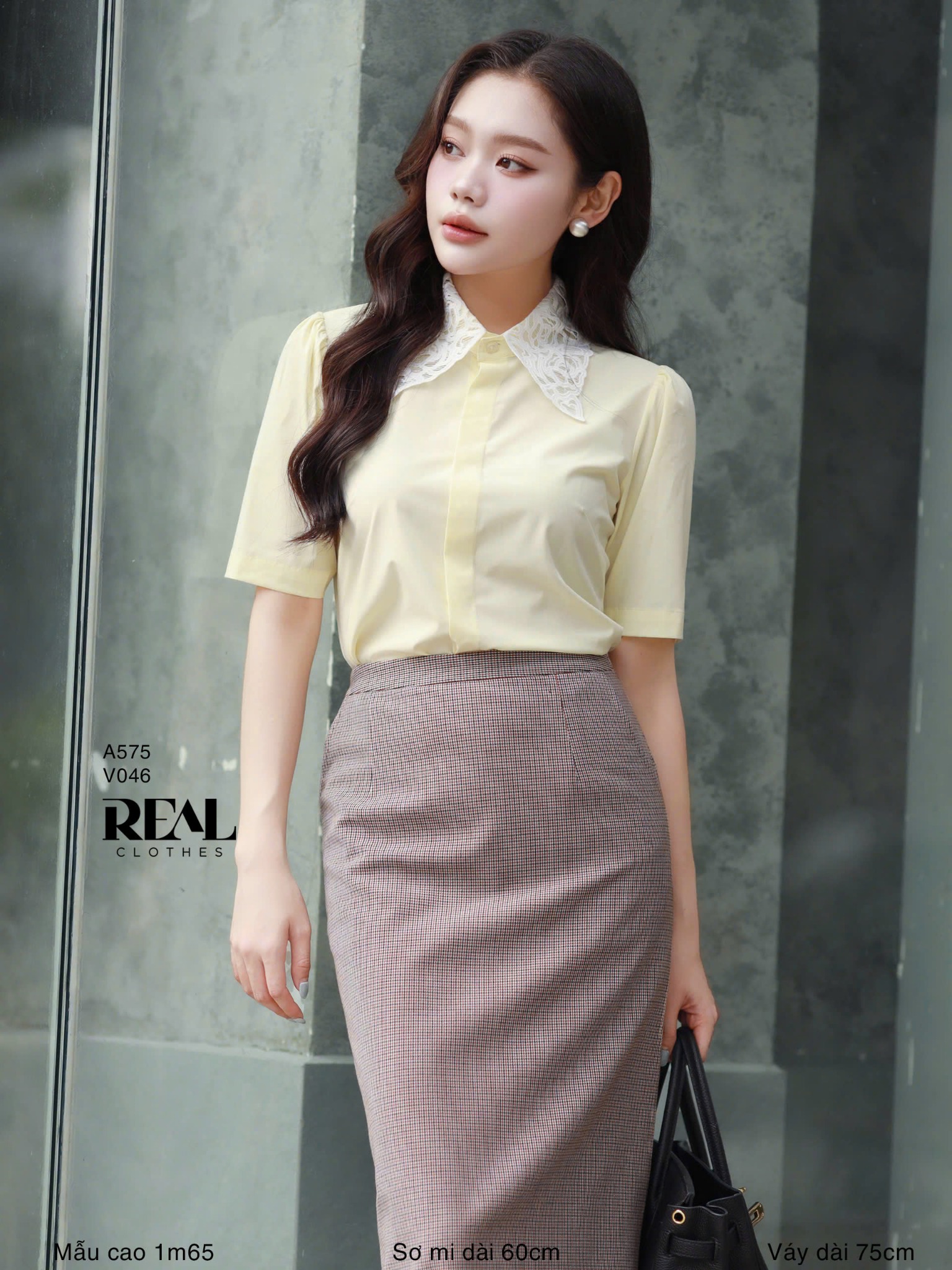 Váy Japan dài zigzag nâu SALE