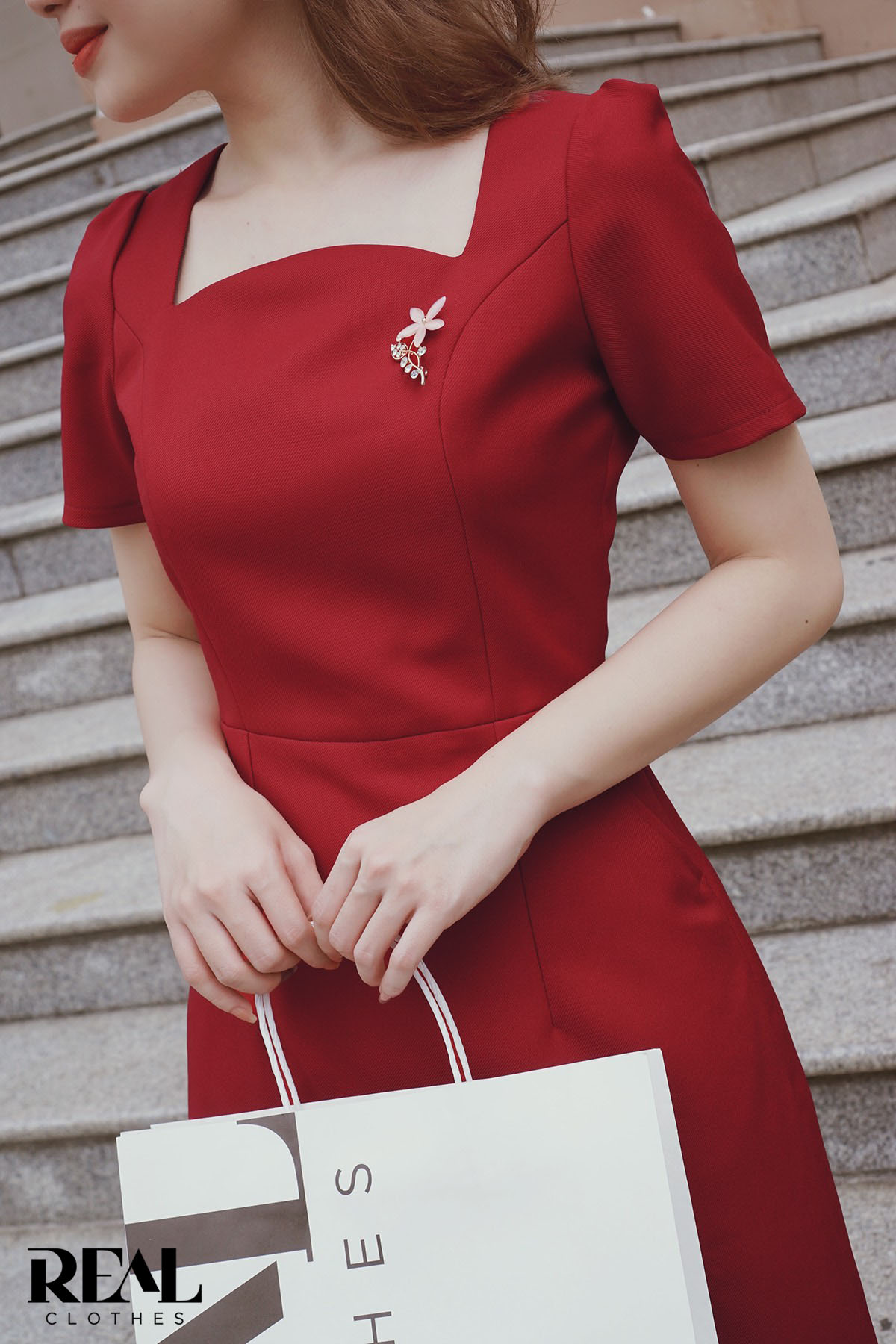 Đầm Mine đỏ SALE - size XS