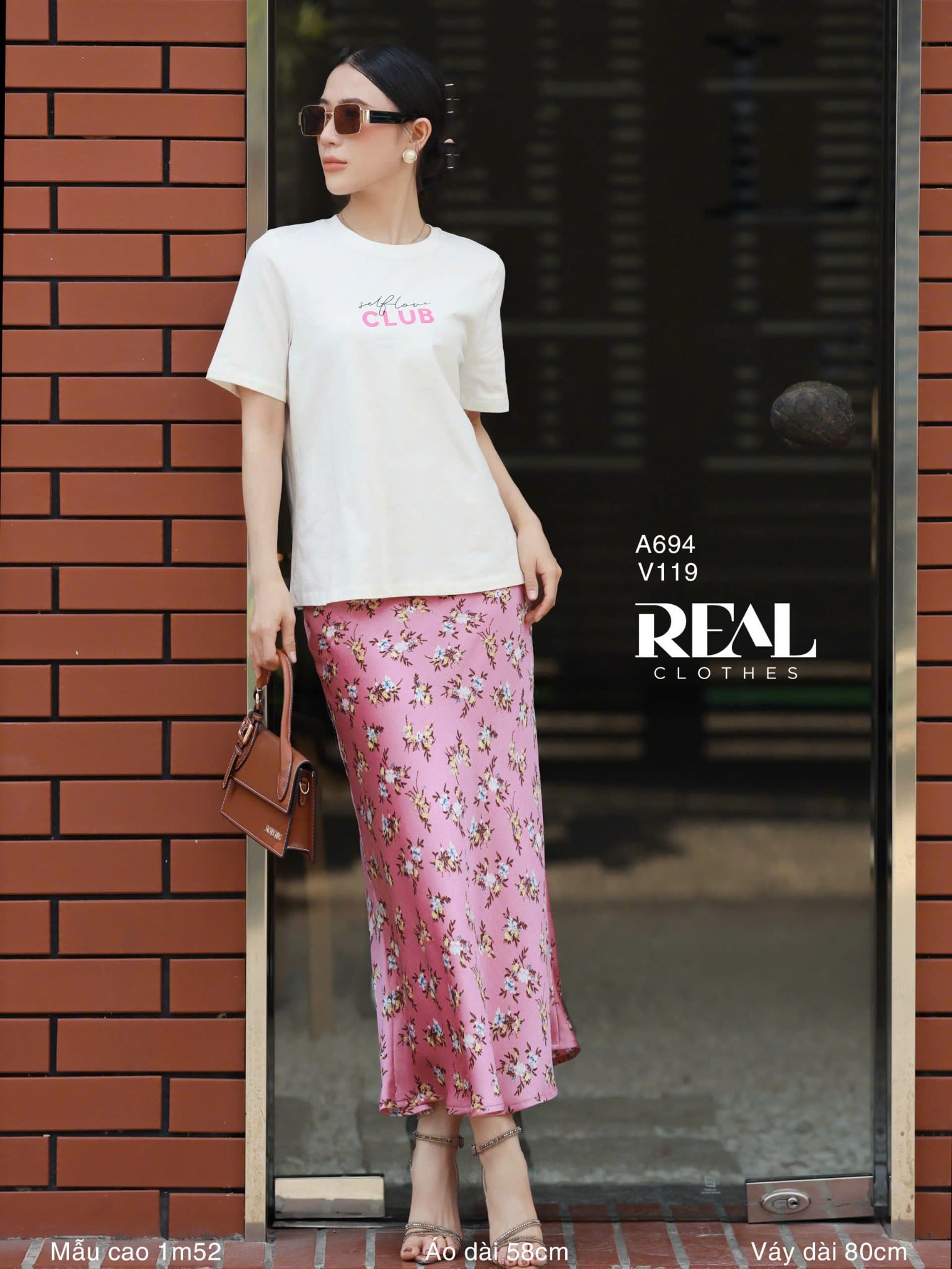 Váy Milan hoa hồng SALE