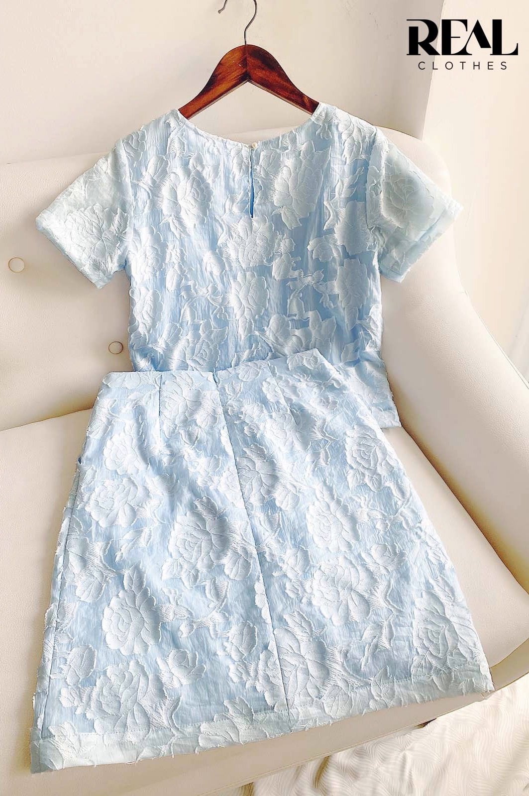 Váy Summer hoa blue FINAL SALE - size S